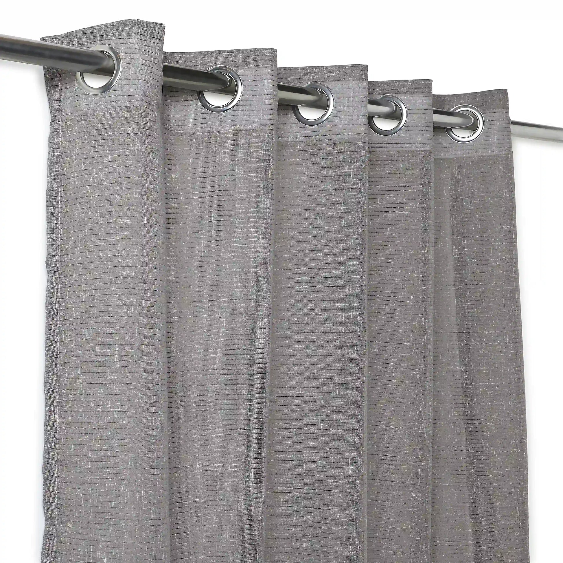 Velina Set Of 2 Sheer Readymade Curtains | 
Tinted Hues Slate / Window (5ft X 4.4ft)