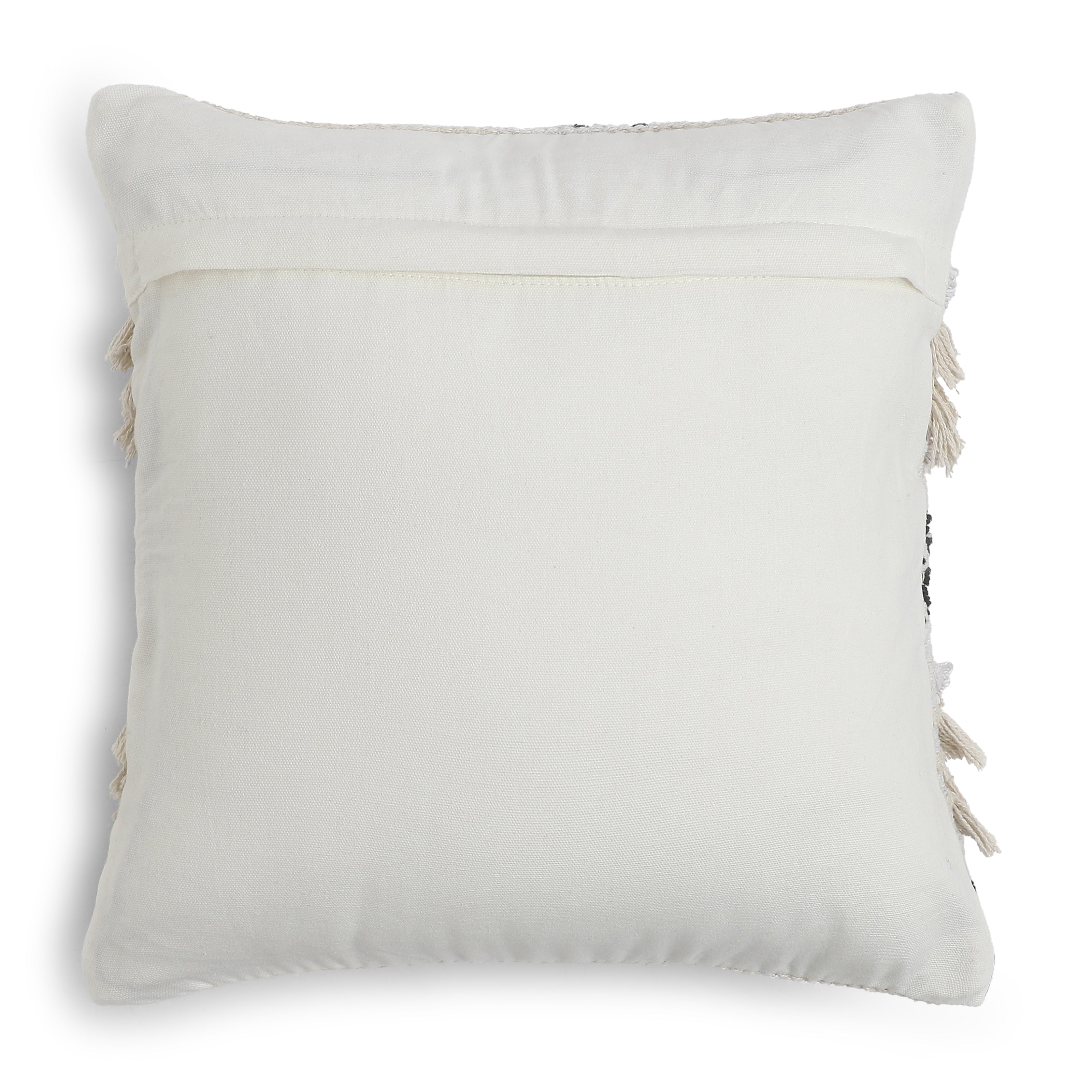 Vissencia 100% Cotton Cushion Cover | Black