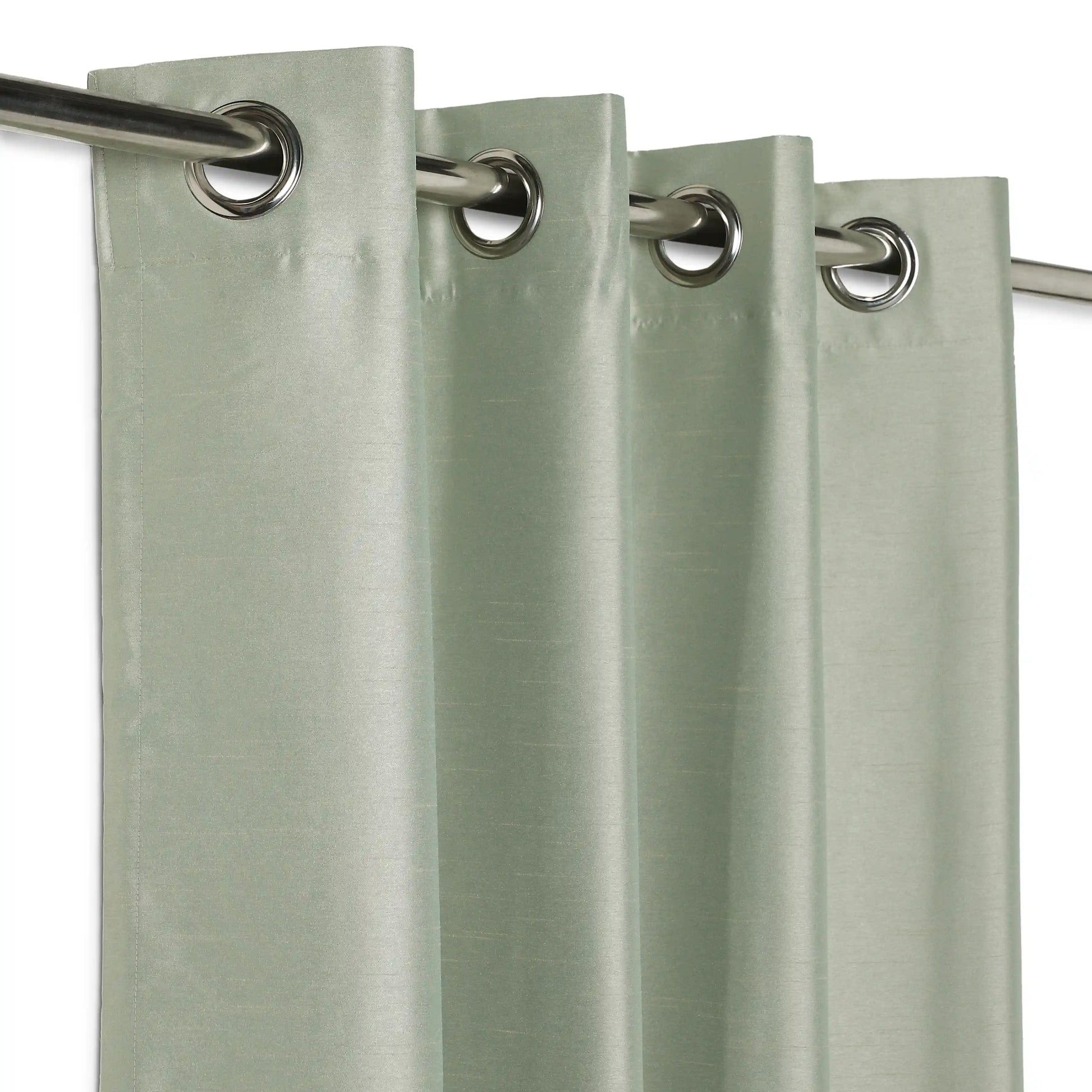 Paleto Set Of 2 Solid Readymade Curtains | Pure Hues Blue Dust / Door (4.25ft X 7.22ft)