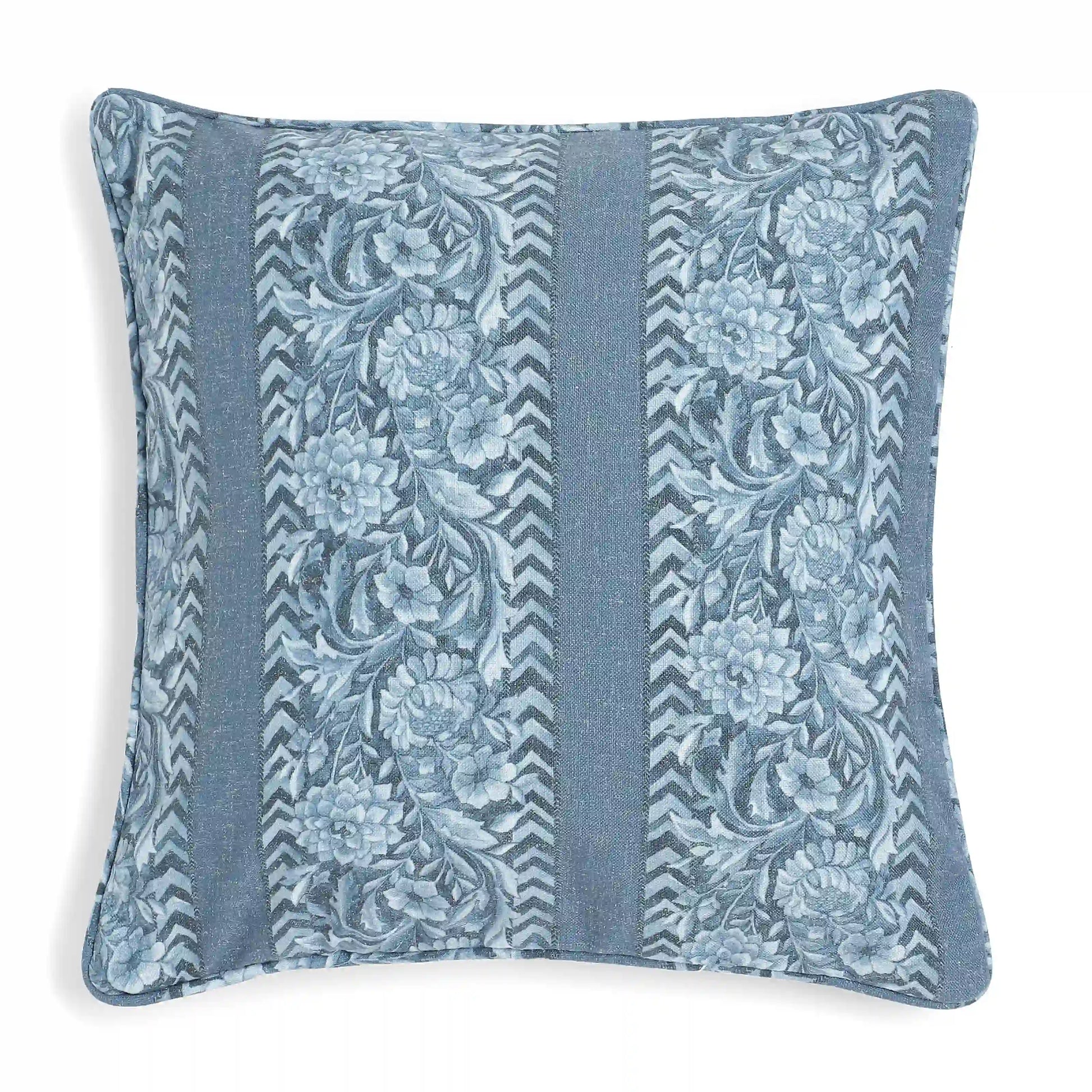Espricia Printed Cushion Cover | Heritage Dusky Indigo / Cushion Cover (41cm x 41cm)