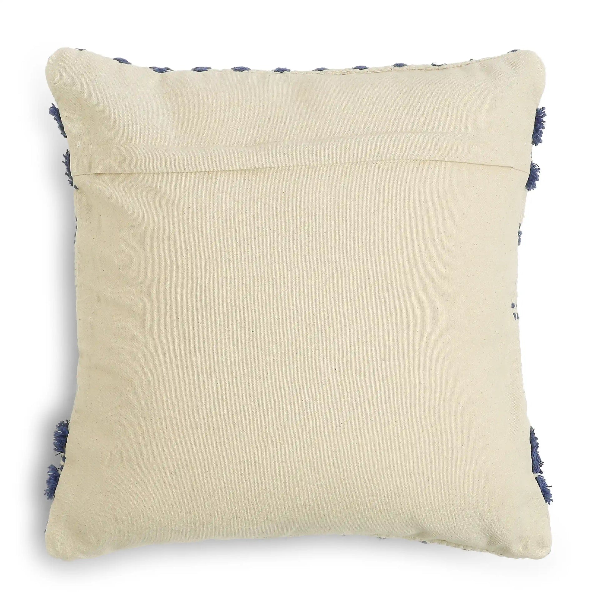 Vissencia 100% Cotton Woven Cushion Cover | Summer Breeze Marine Blue / Cushion Cover (51cm x 51cm)