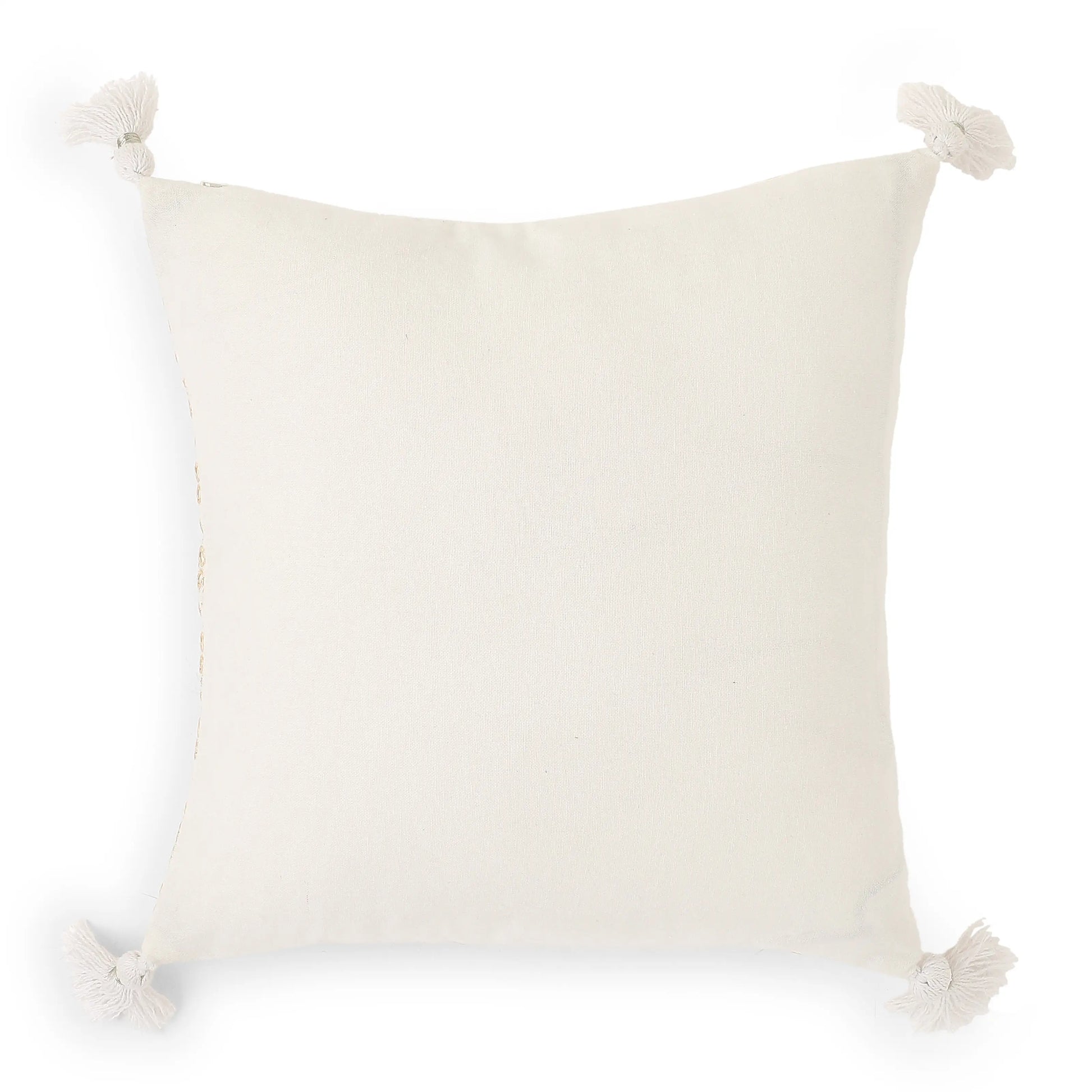 Espricia Embroidered Cushion Cover | Jharokha Ivory Mist / Cushion Cover (41cm x 41cm)
