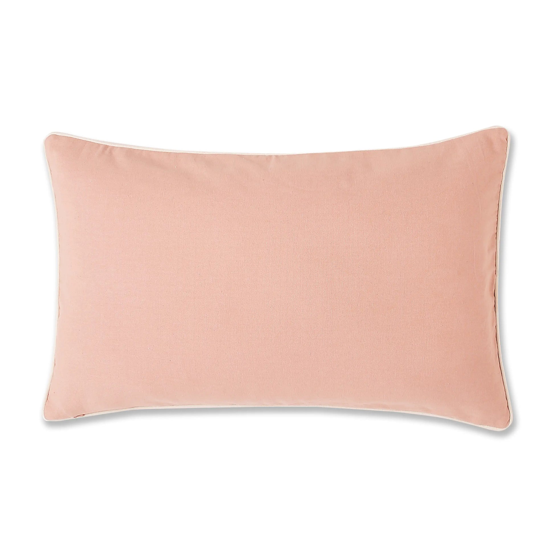 Espricia Embroidered Cushion Cover | Floral Mirage Sunset Peach / Cushion Cover (41cm x 66cm)