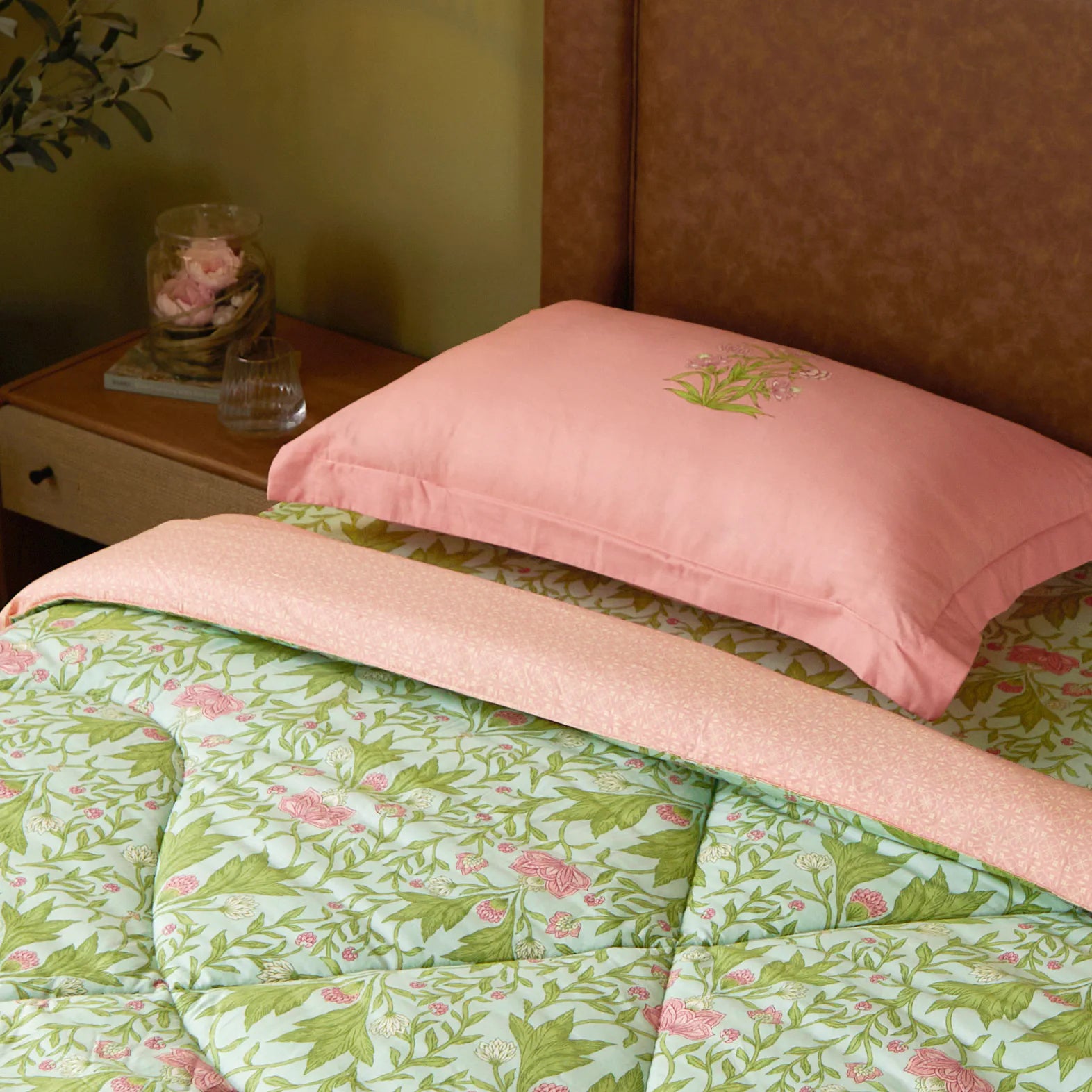 Chippa Lane 100% 120GSM Cotton Comforter Sage Mint / Single