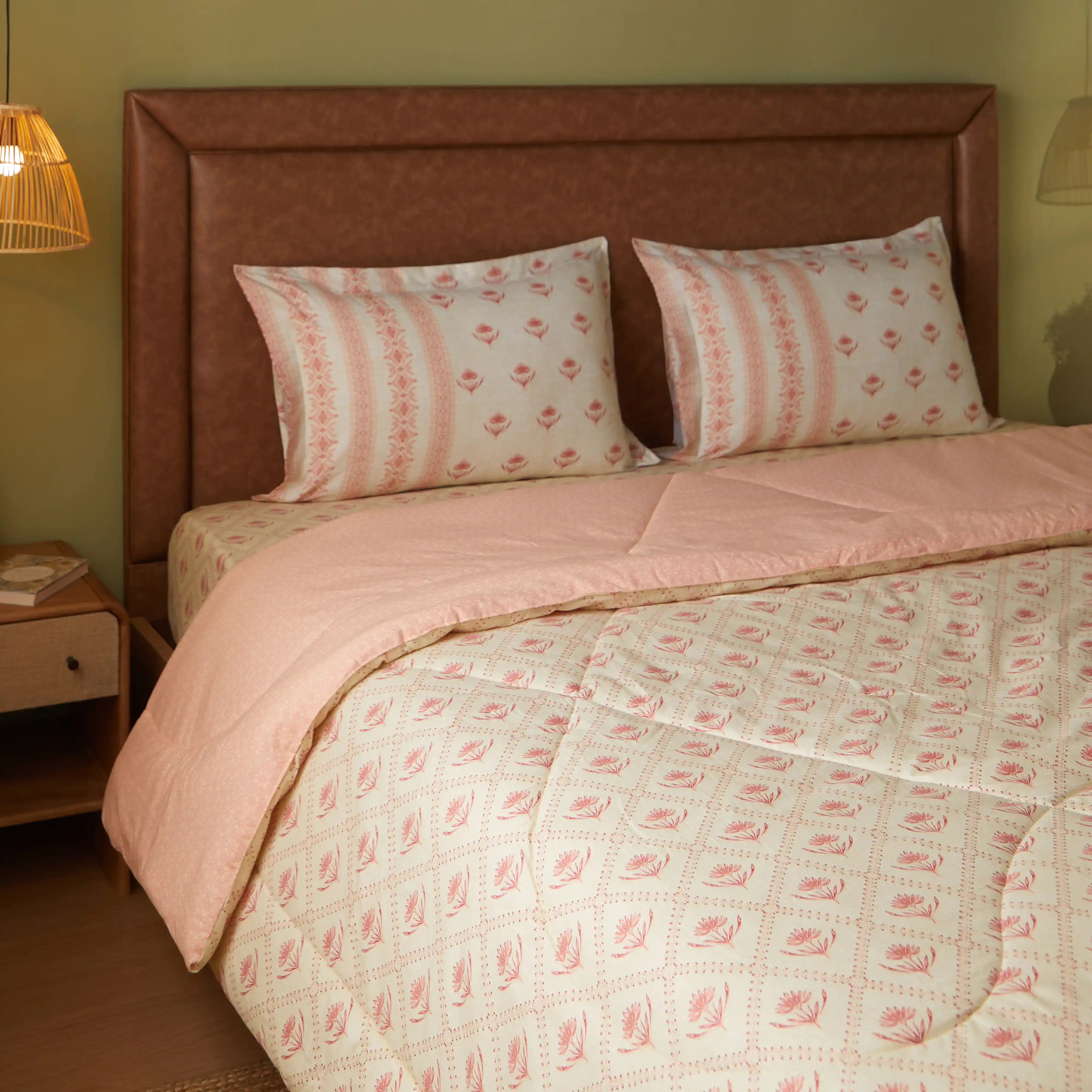Chippa Lane 100% 240GSM Cotton Comforter Red / Double