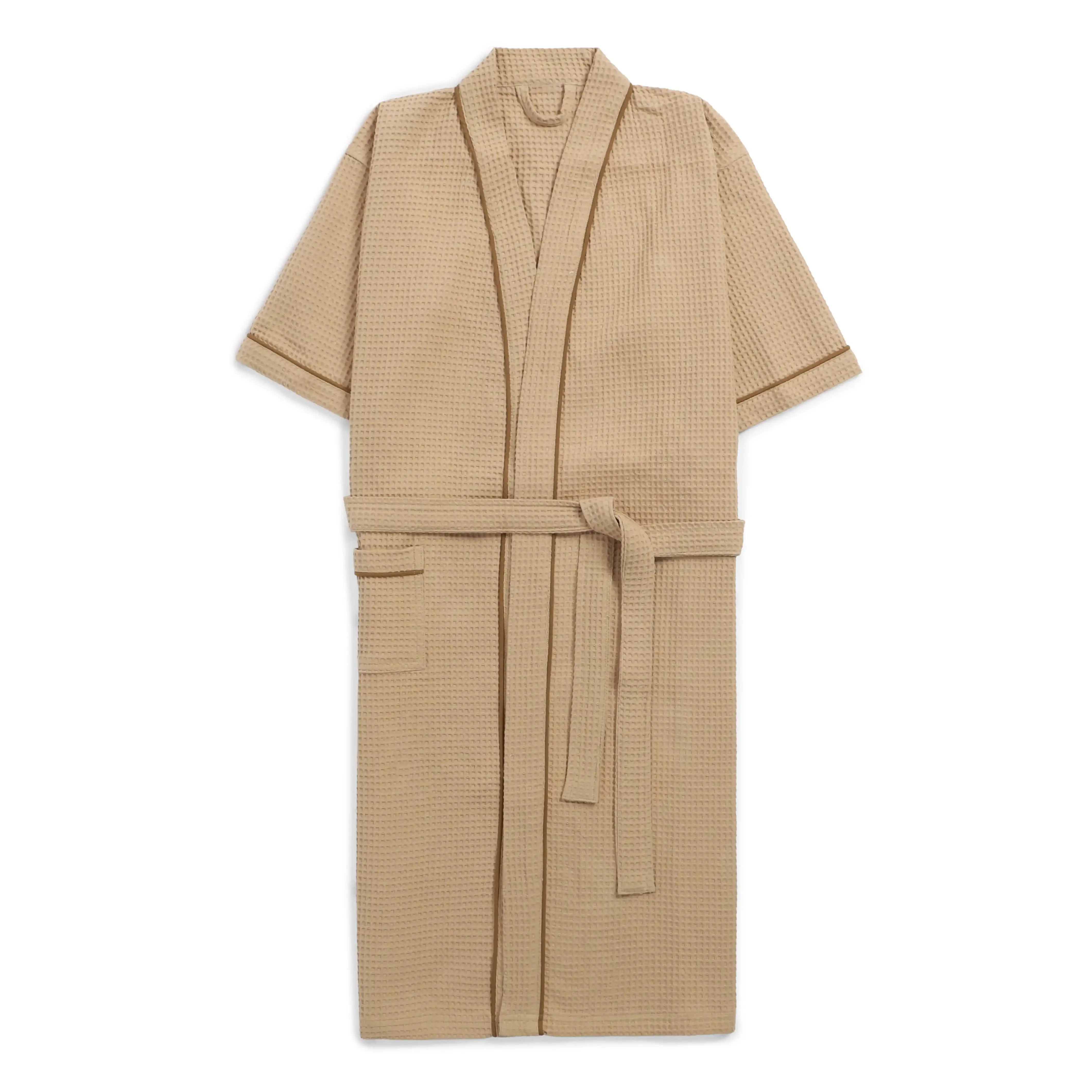 Pelushe 100% Cotton Bathrobe Beige / Medium