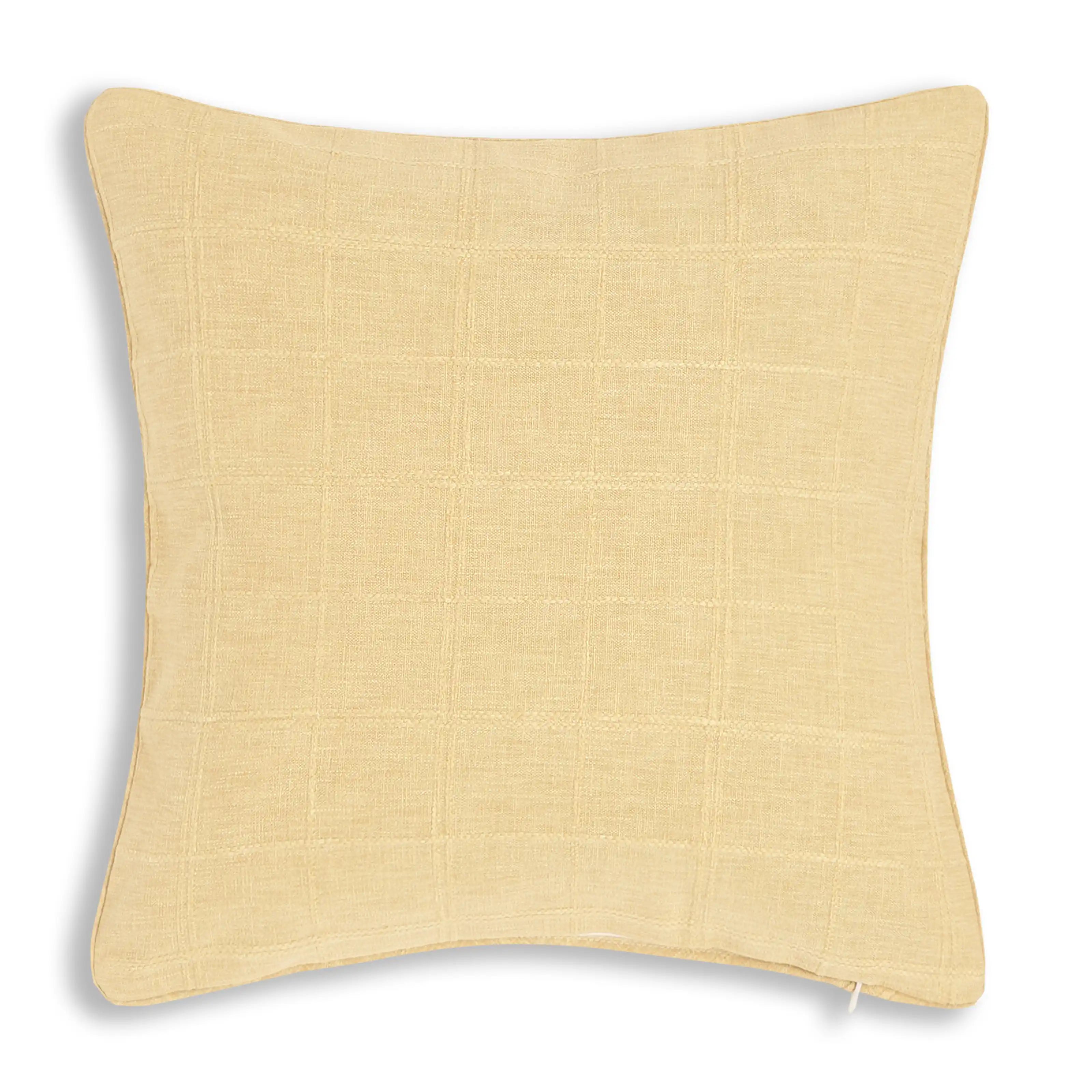 Espricia Woven Cushion Cover | Interlaced Honey / Cushion Cover (41cm x 41cm)