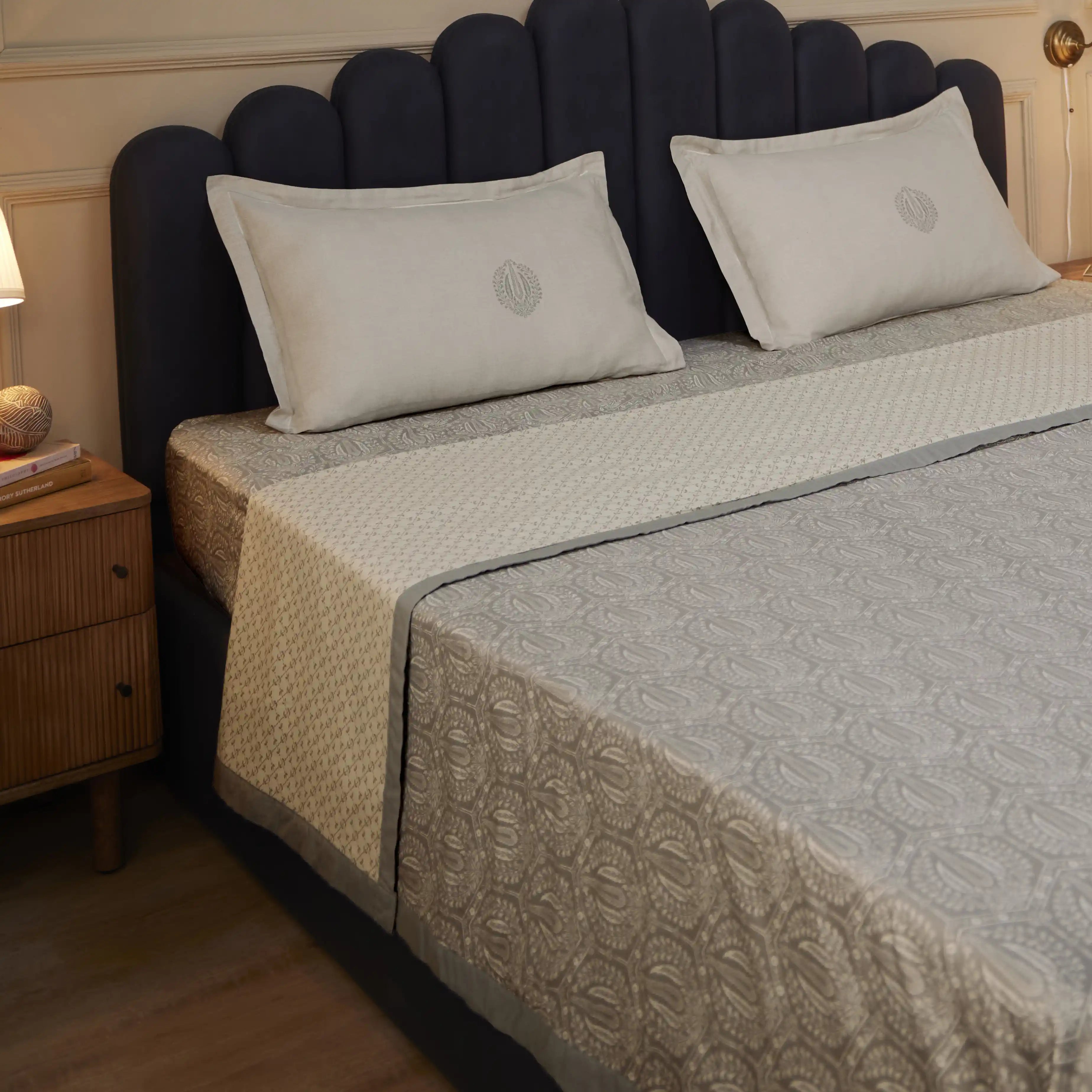 Fergana 100% Cotton Dohar Grey / Double