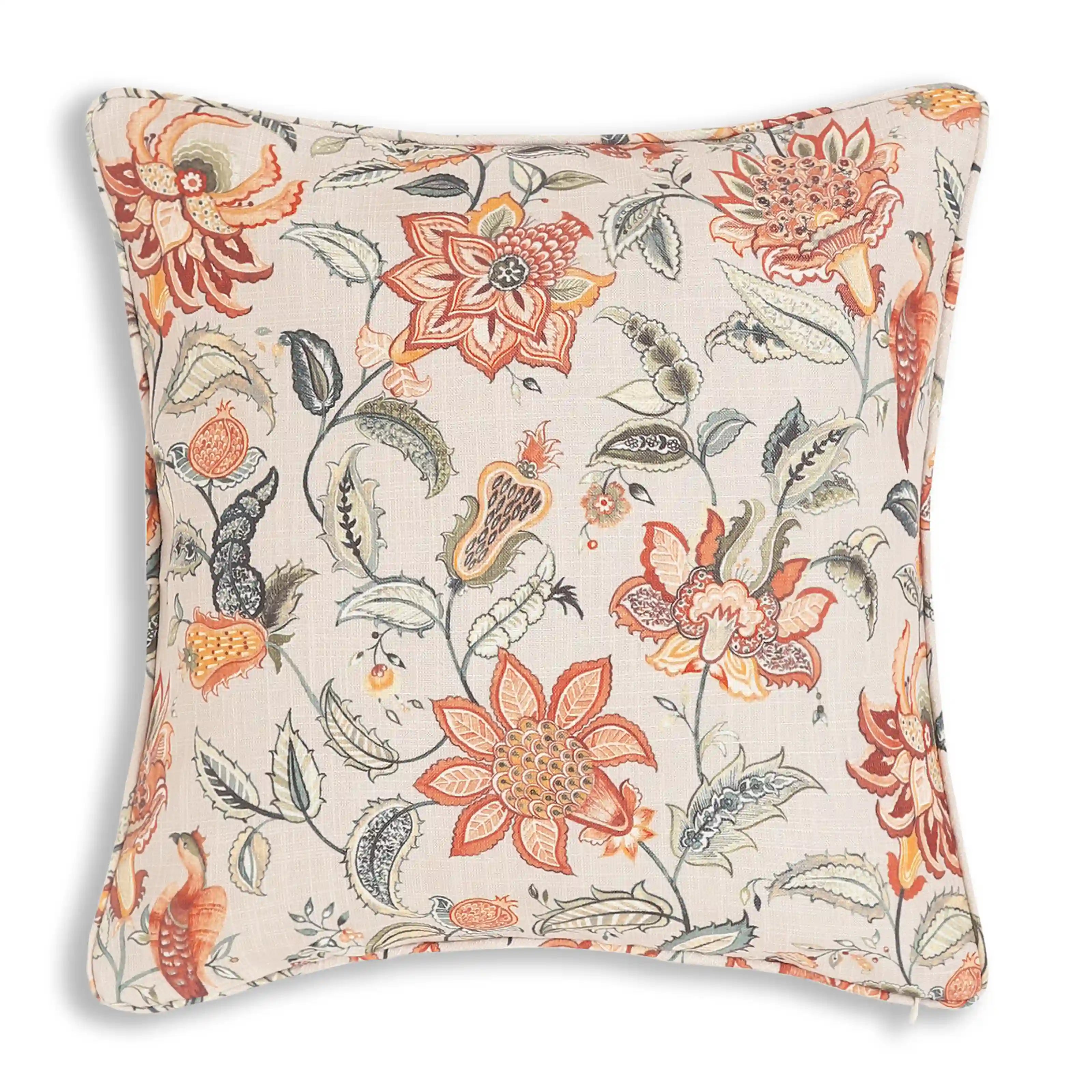Espricia Printed Cushion Cover | Heritage Bloom Misty Meadow / Cushion Cover (41cm x 41cm)