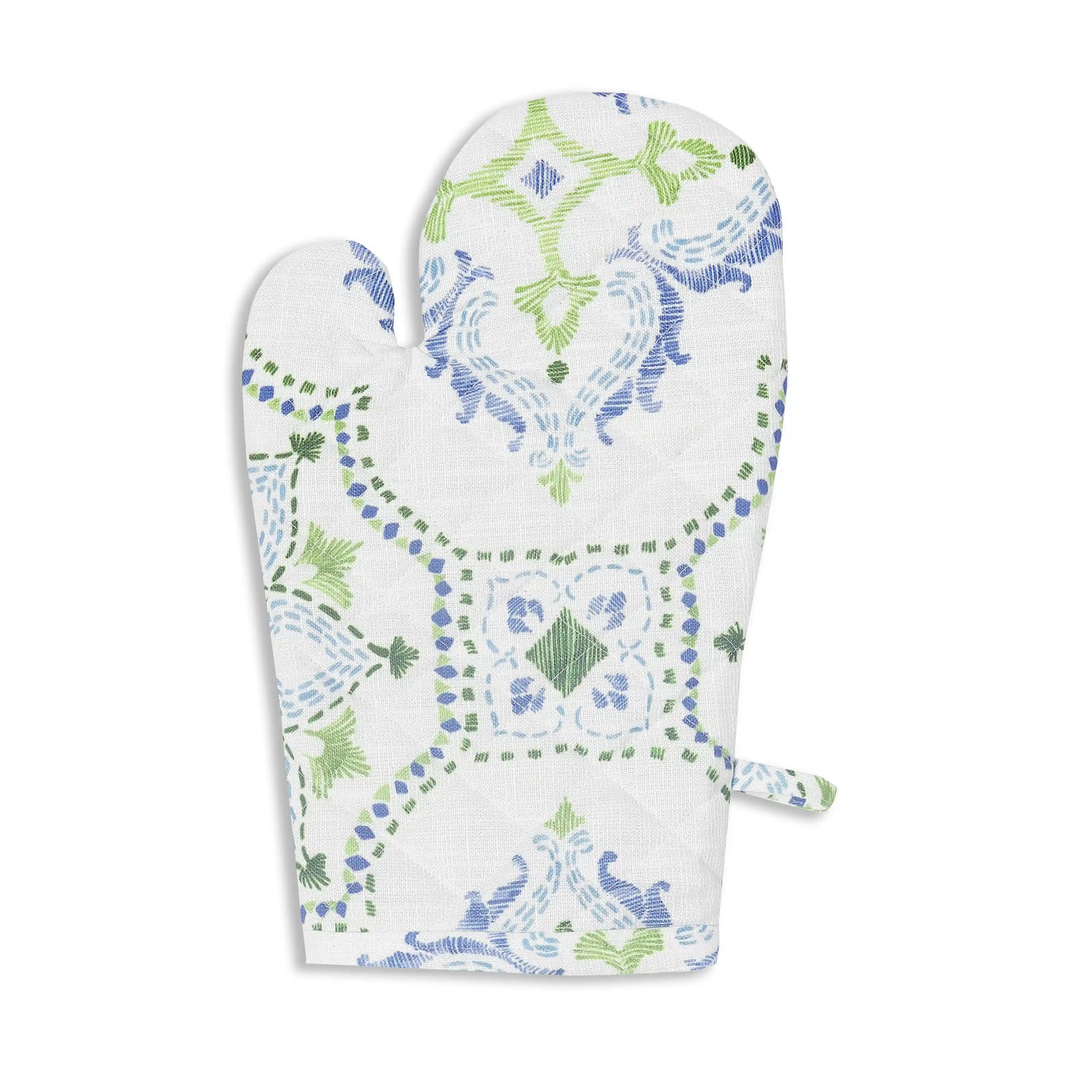 Nonna's Home 100% Polyester Oven Mitts Bespoke Blooms / Oven Mitt (20cm x 20cm)