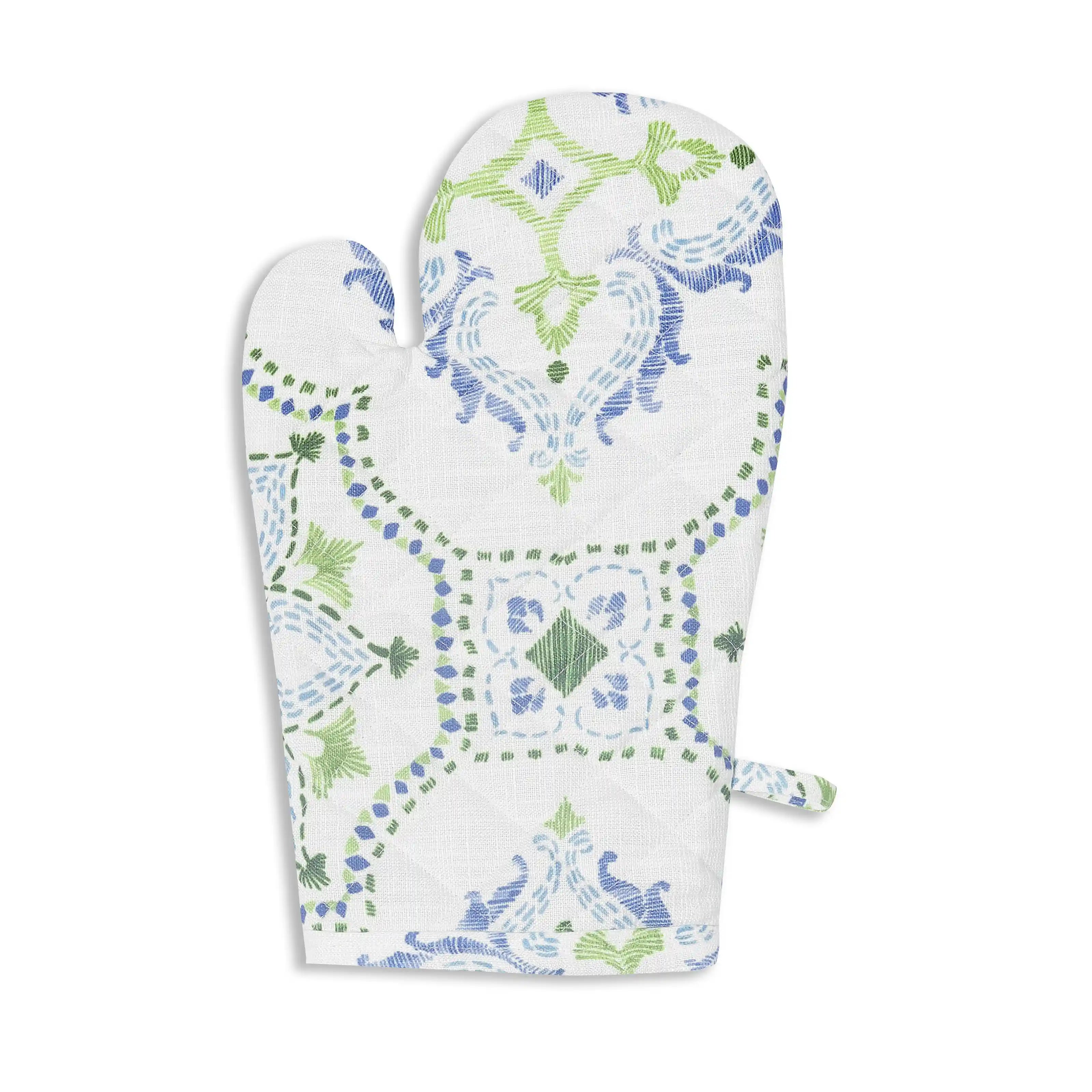 Nonna's Home 100% Polyester Oven Mitts Bespoke Blooms / Oven Mitt (20cm x 20cm)
