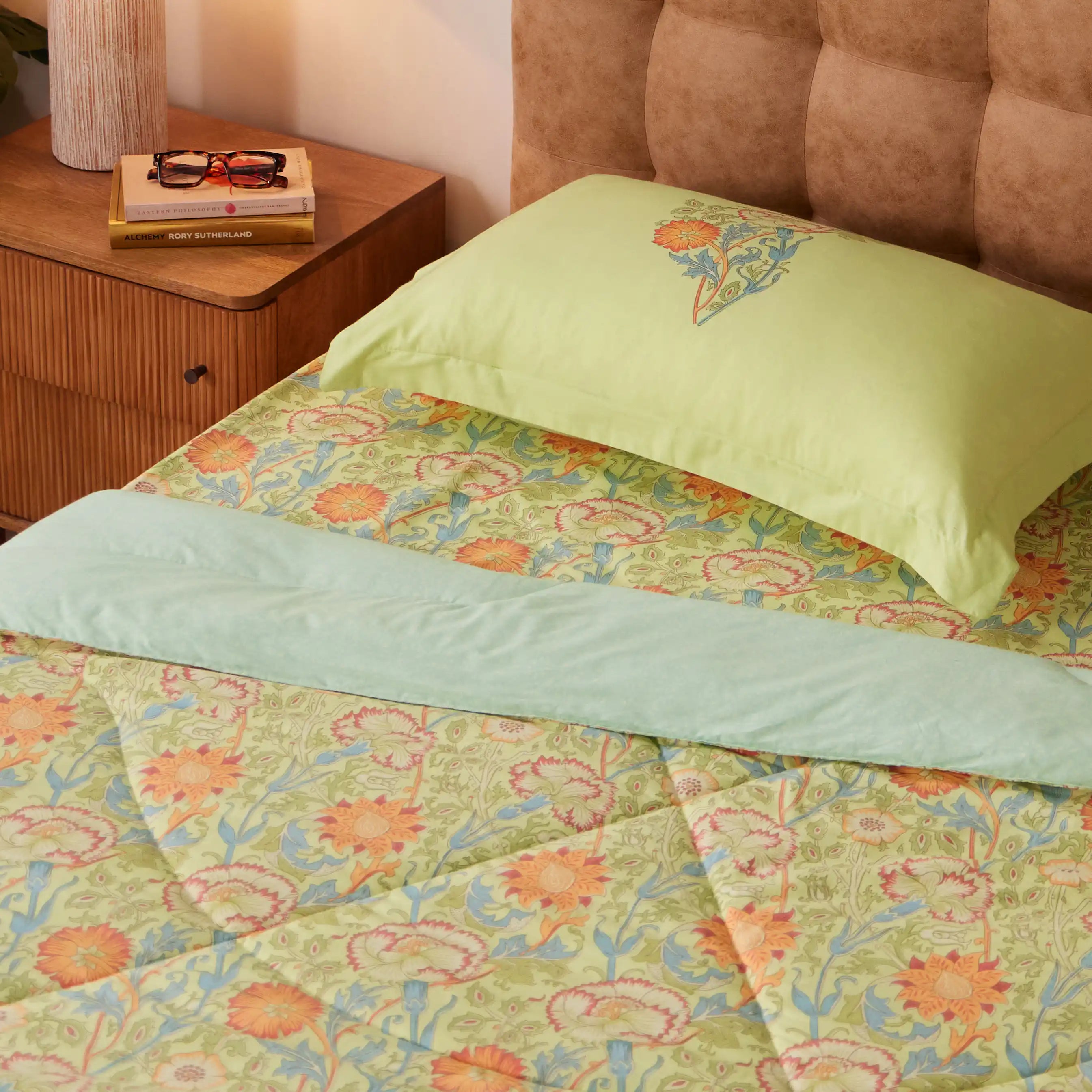 Chippa Lane 100% 120GSM Cotton Comforter Green / Single