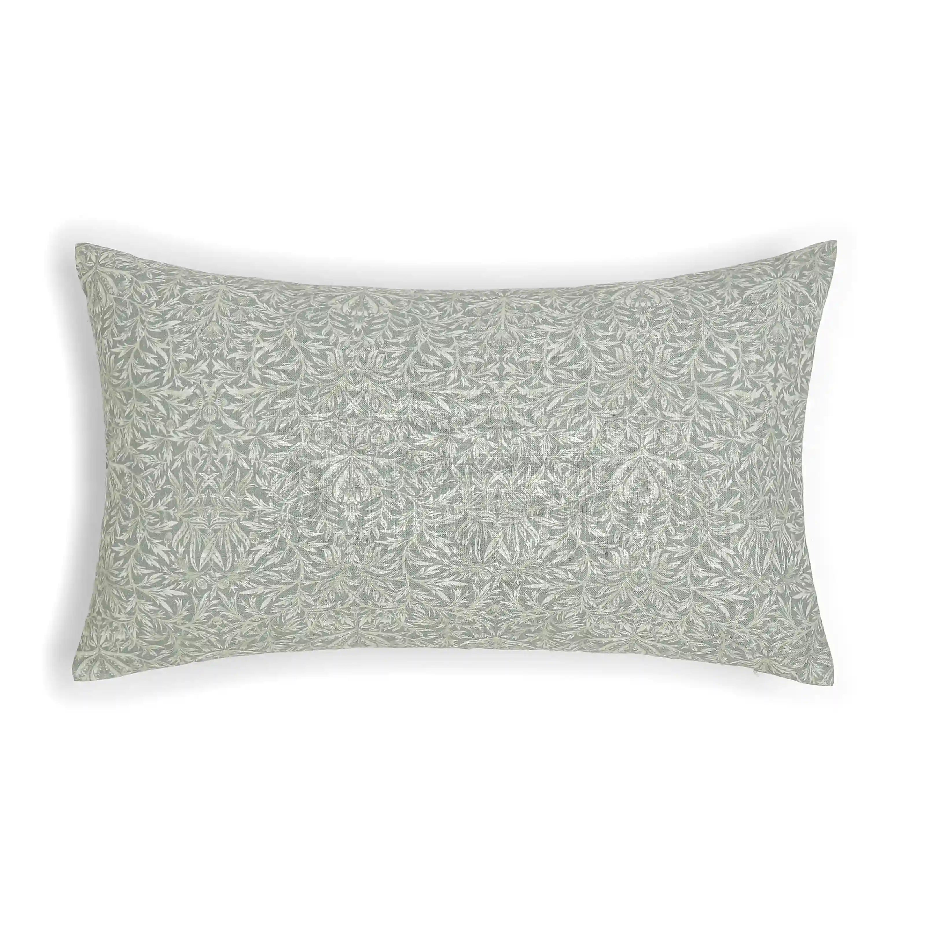 Vissencia Printed Cushion Cover | Floral Fresco Sage / Cushion Cover (41cm x 66cm)