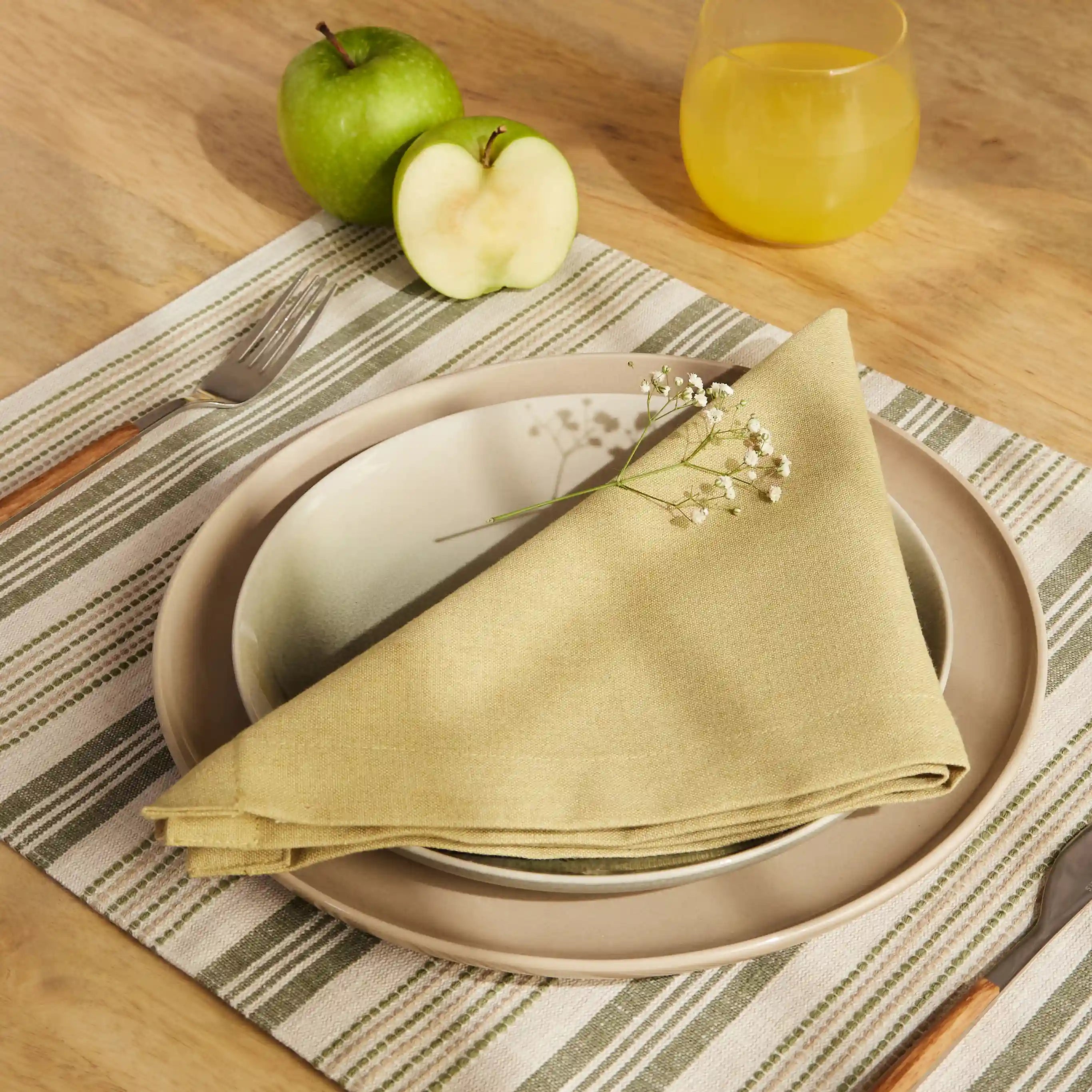 Kaleida 100% Cotton Table Napkin Ochre Origins / Pack of 4