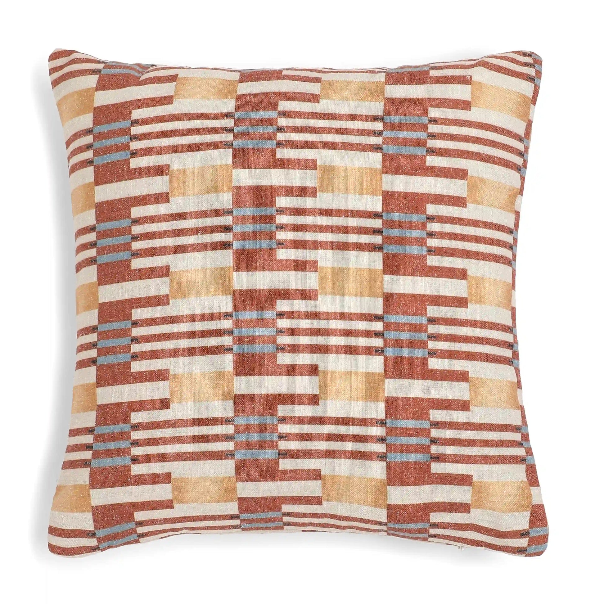Vissencia Printed Cushion Cover | Crafted Patterns Red / Cushion Cover (51cm x 51cm)