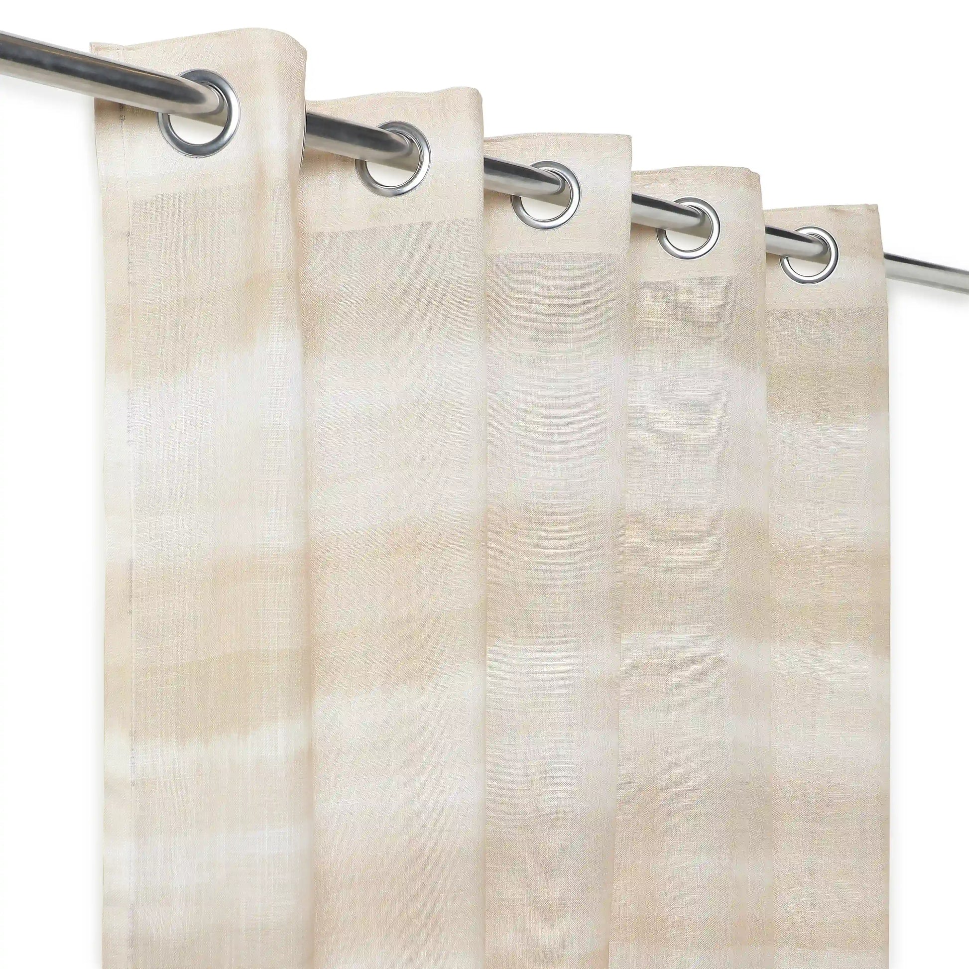 Meriga Set Of 2 Sheer Readymade Curtains | 
Ethereal Waves Opal / Window (5ft X 4.4ft)