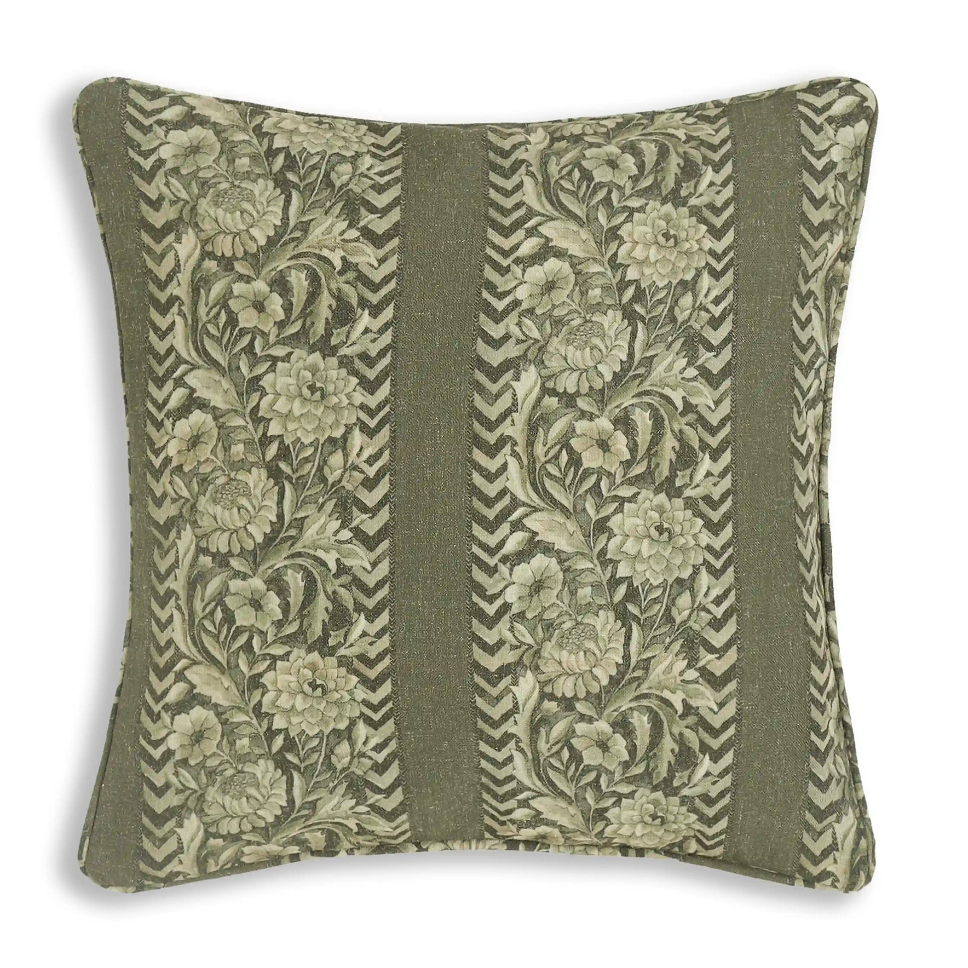 Espricia Printed Cushion Cover | Heritage Forest Olive / Cushion Cover (41cm x 41cm)