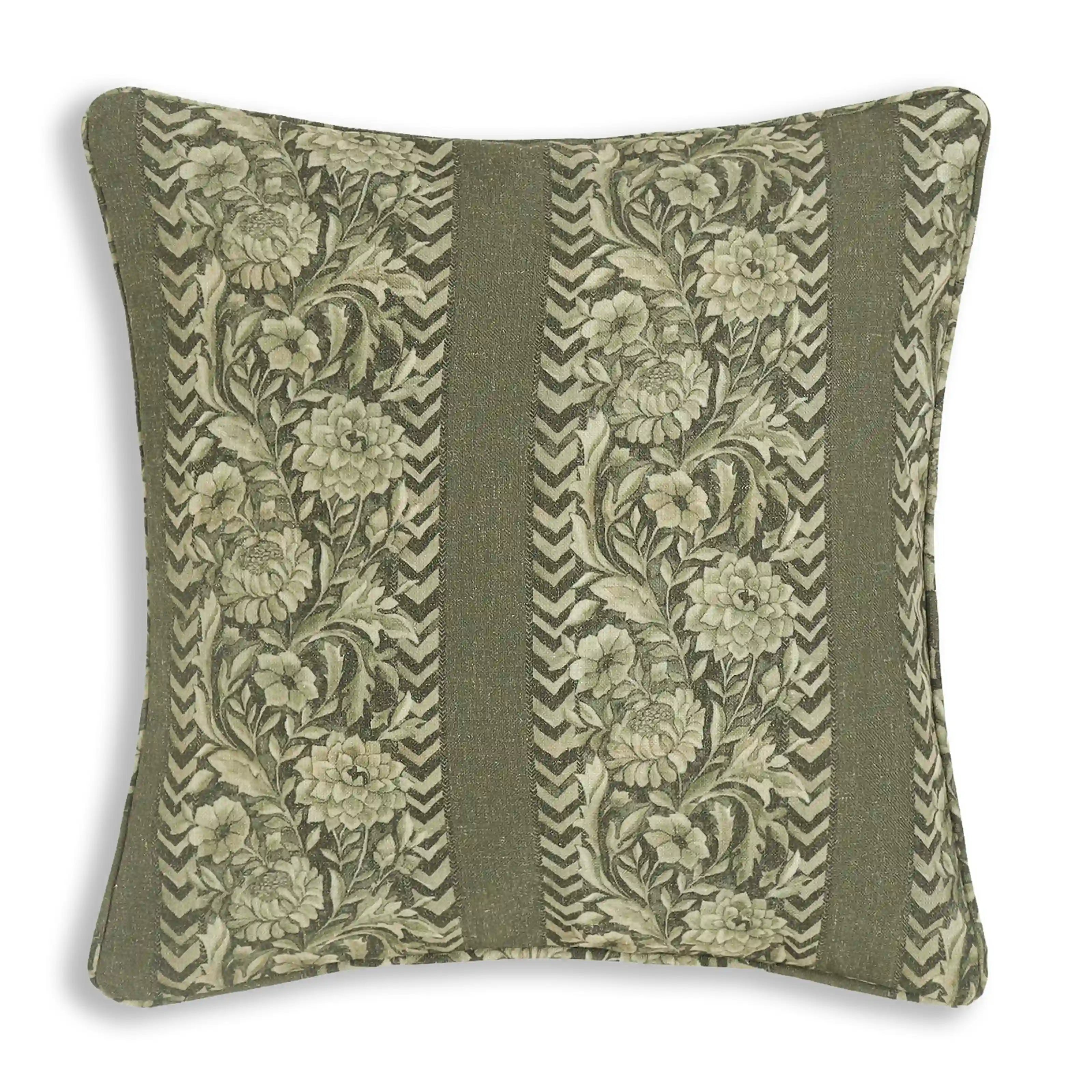 Espricia Printed Cushion Cover | Heritage Forest Olive / Cushion Cover (41cm x 41cm)