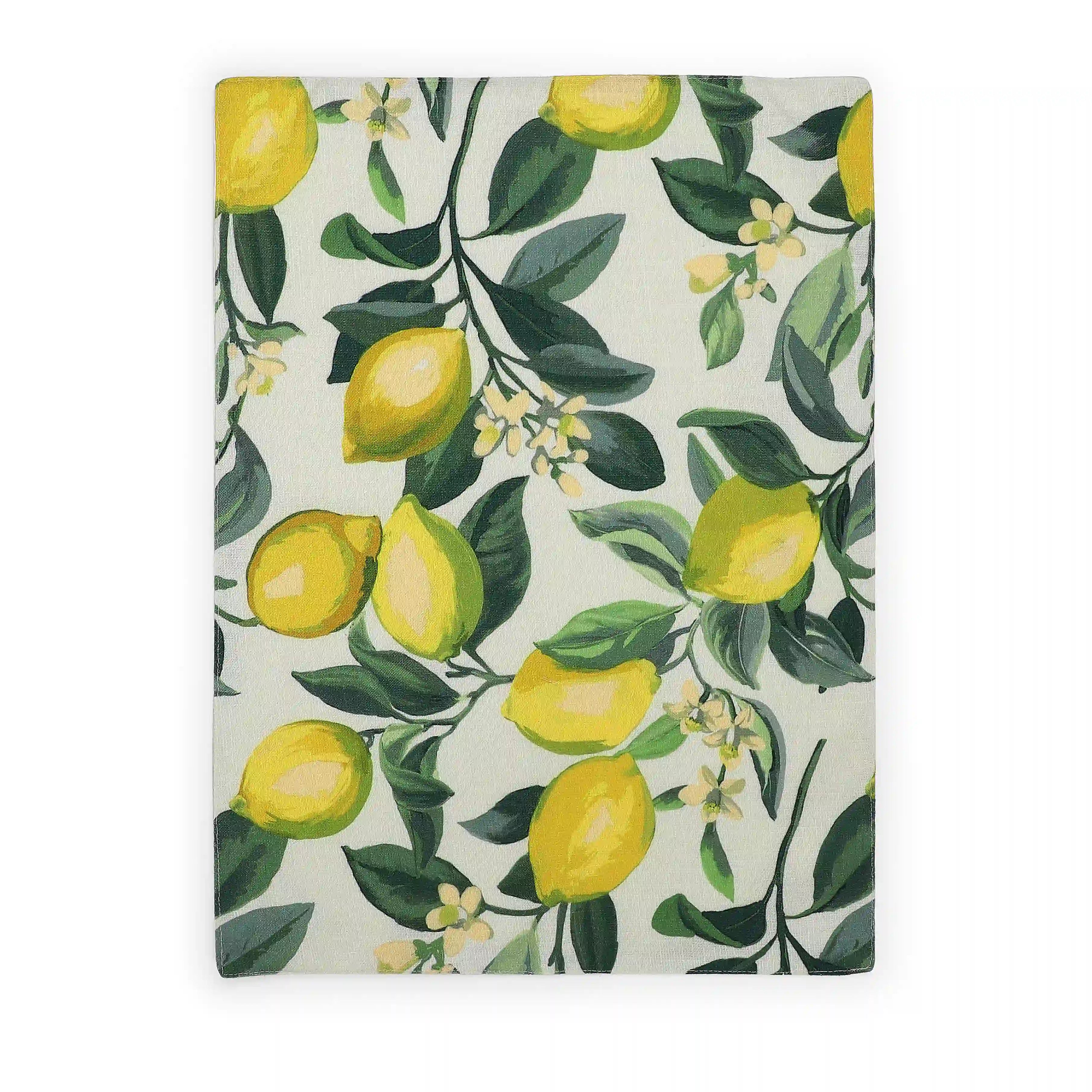 Nonna's Home 100% Polyester Table Placemat Set Lemon Zest / 6 Piece Set