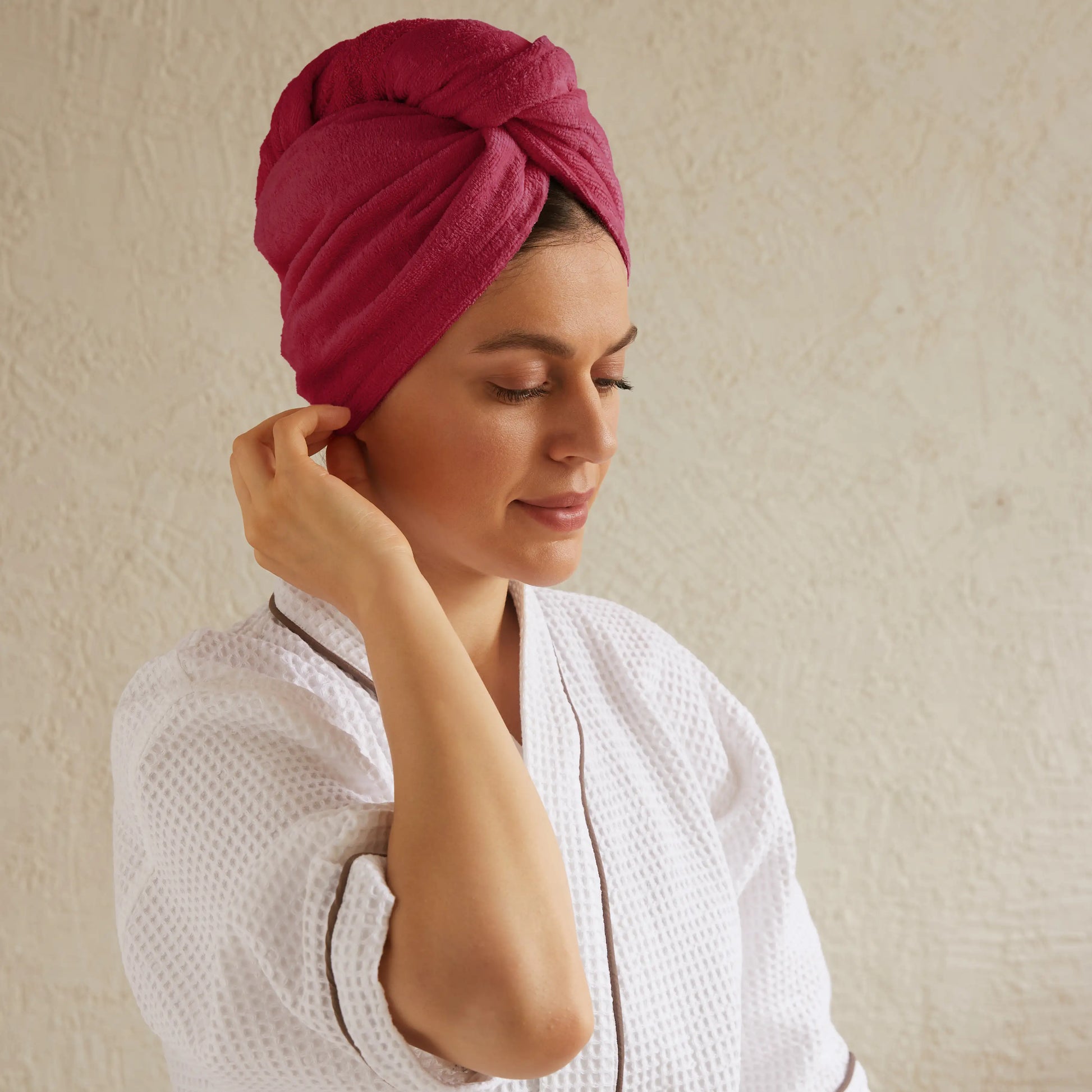 Paleto 100% Cotton Head Wrap Maroon / One Size