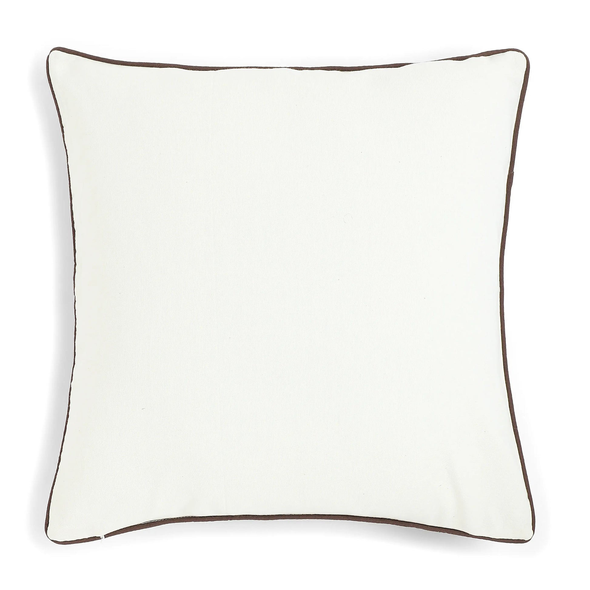 Espricia Embroidered Cushion Cover | Tile & Thread Oakwood / Cushion Cover (51cm x 51cm)