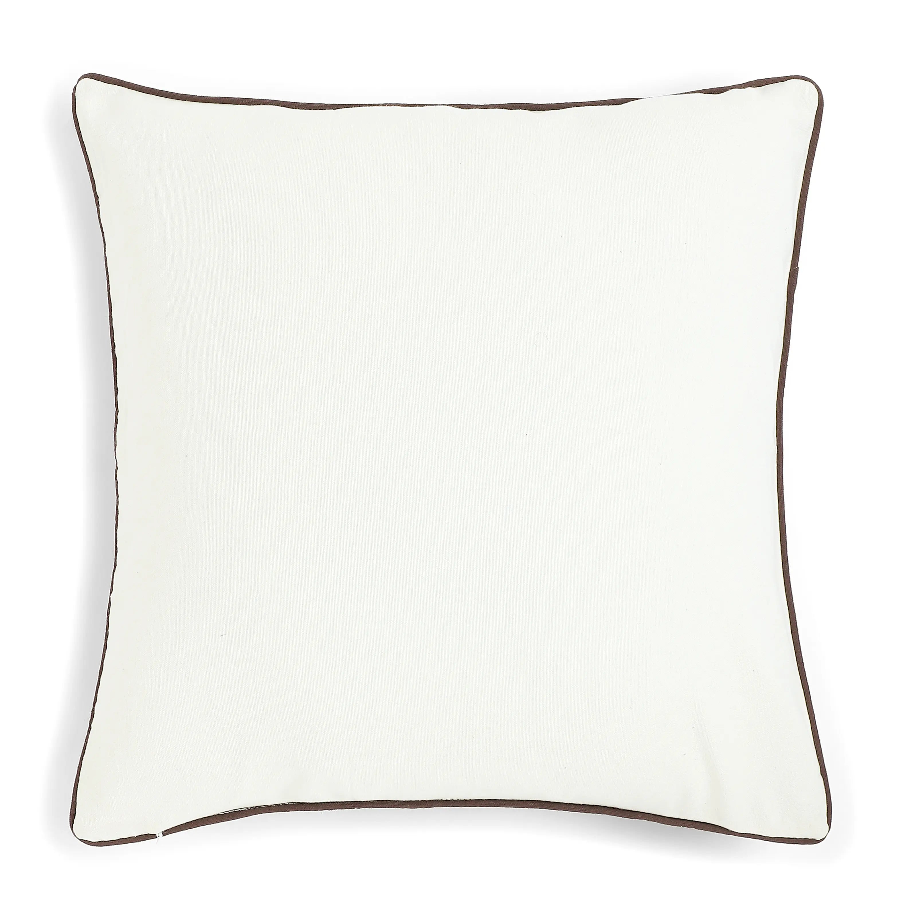 Espricia Embroidered Cushion Cover | Tile & Thread Oakwood / Cushion Cover (51cm x 51cm)