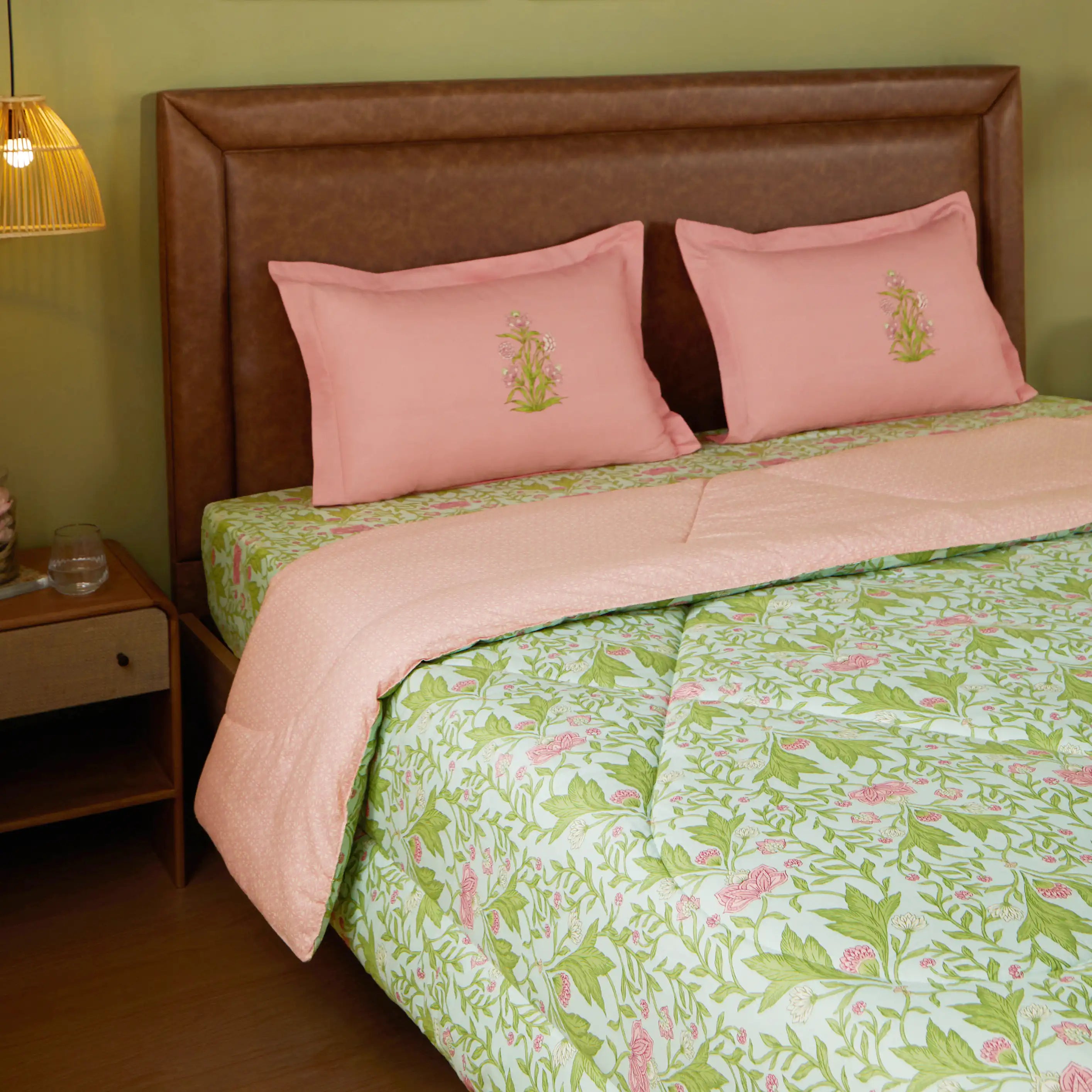 Chippa Lane 100% 240GSM Cotton Comforter Sage Mint / Double