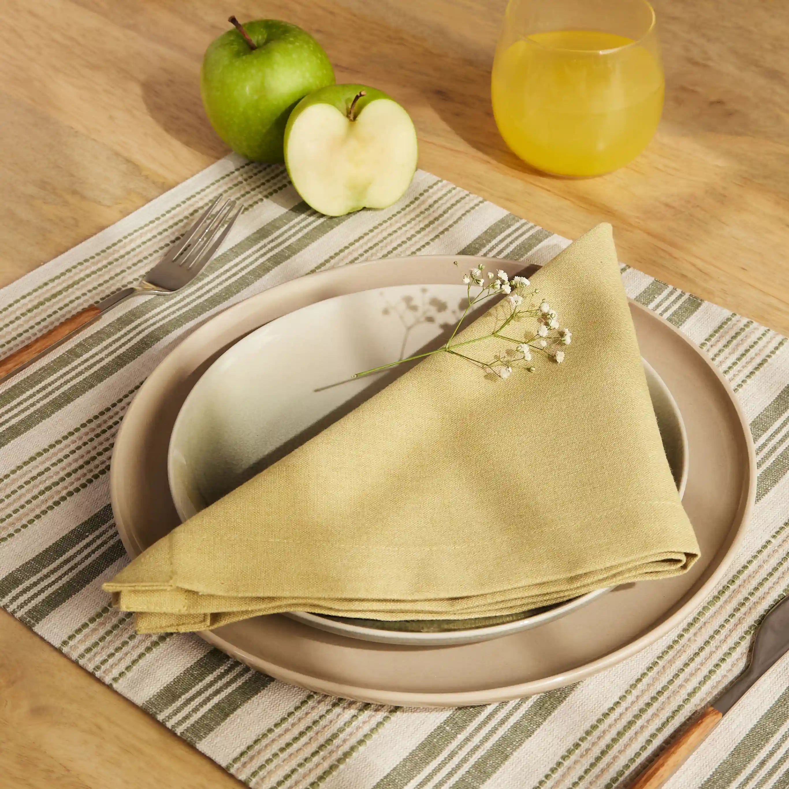 Kaleida 100% Cotton Table Napkin Ochre Origins / Pack of 6