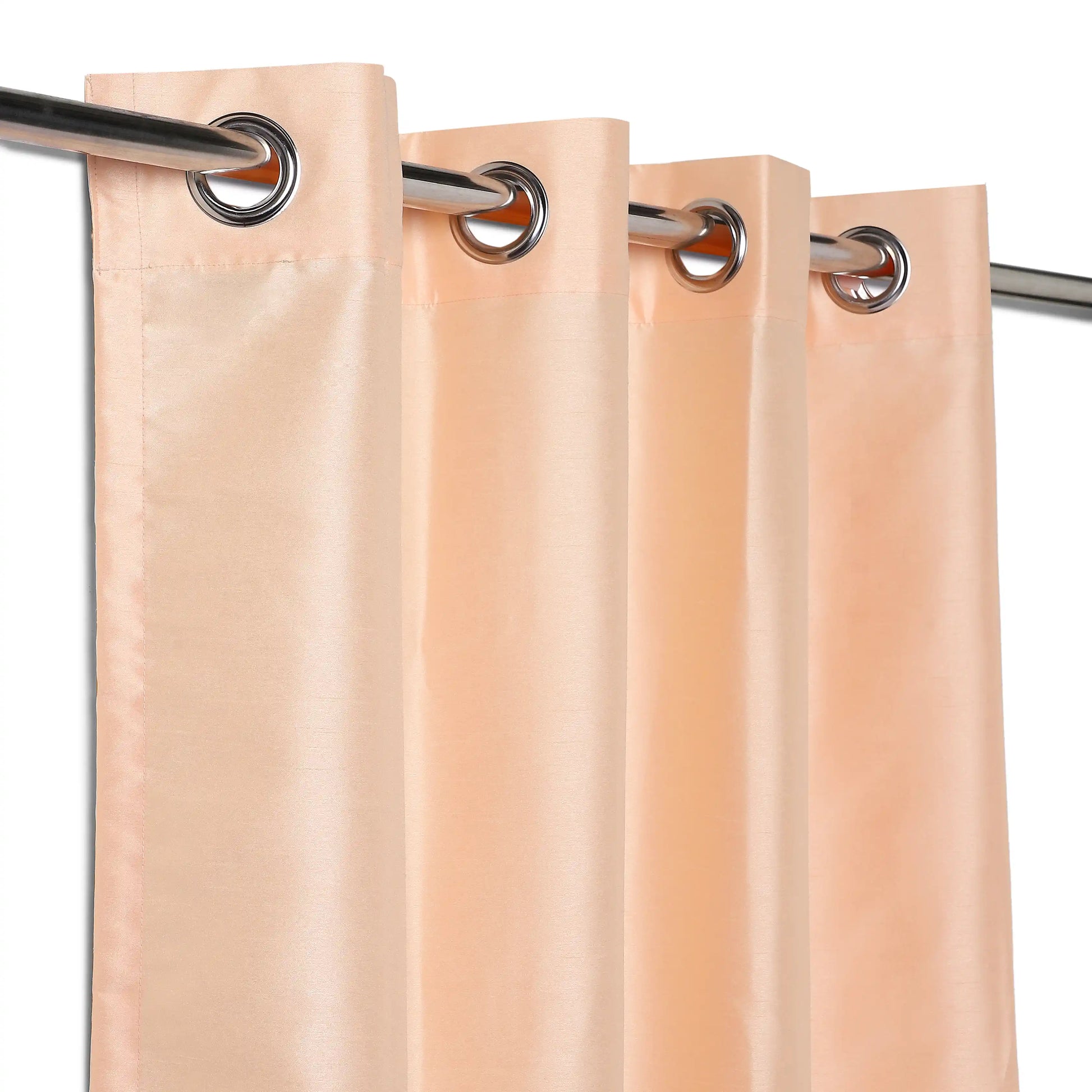 Paleto Set Of 2 Solid Readymade Curtains | Pure Hues Warm Haze / Door (4.25ft X 7.22ft)