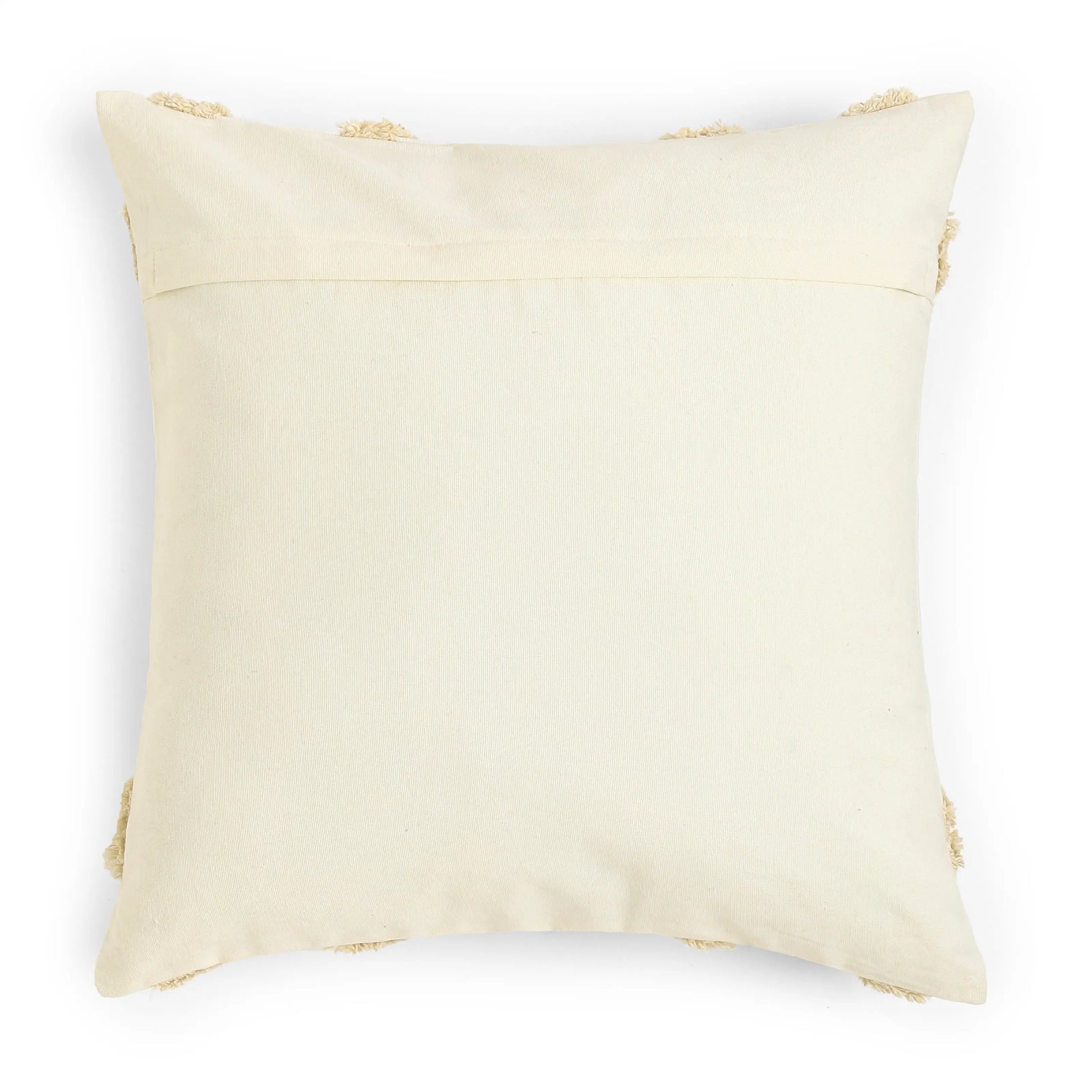 Vissencia 100% Cotton Tufted Cushion Cover | Pattern Play Beige / Cushion Cover (51cm x 51cm)