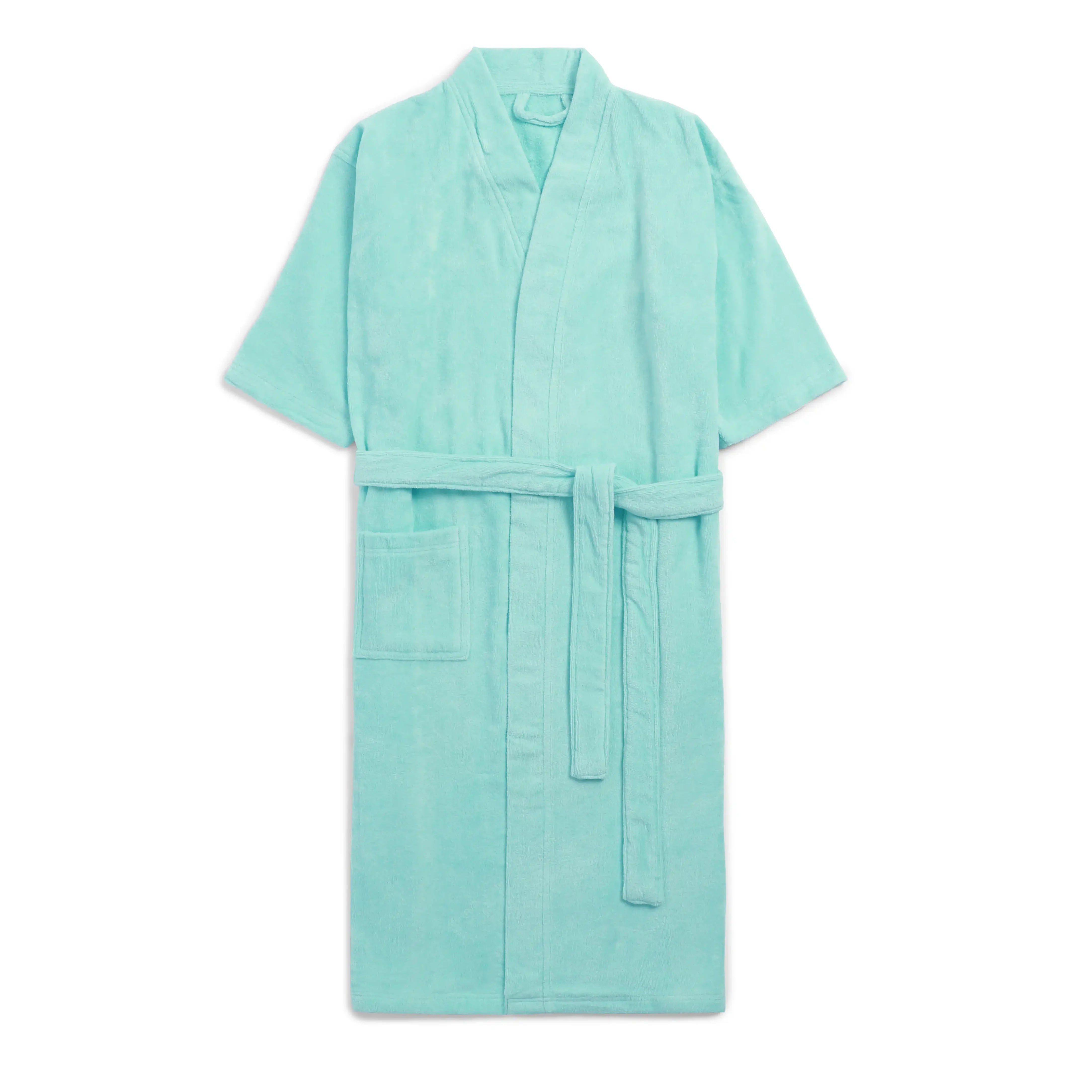 Paleto | Everyday Essentials Cozy Fit Absorbent Cotton Bathrobe Aqua / Medium