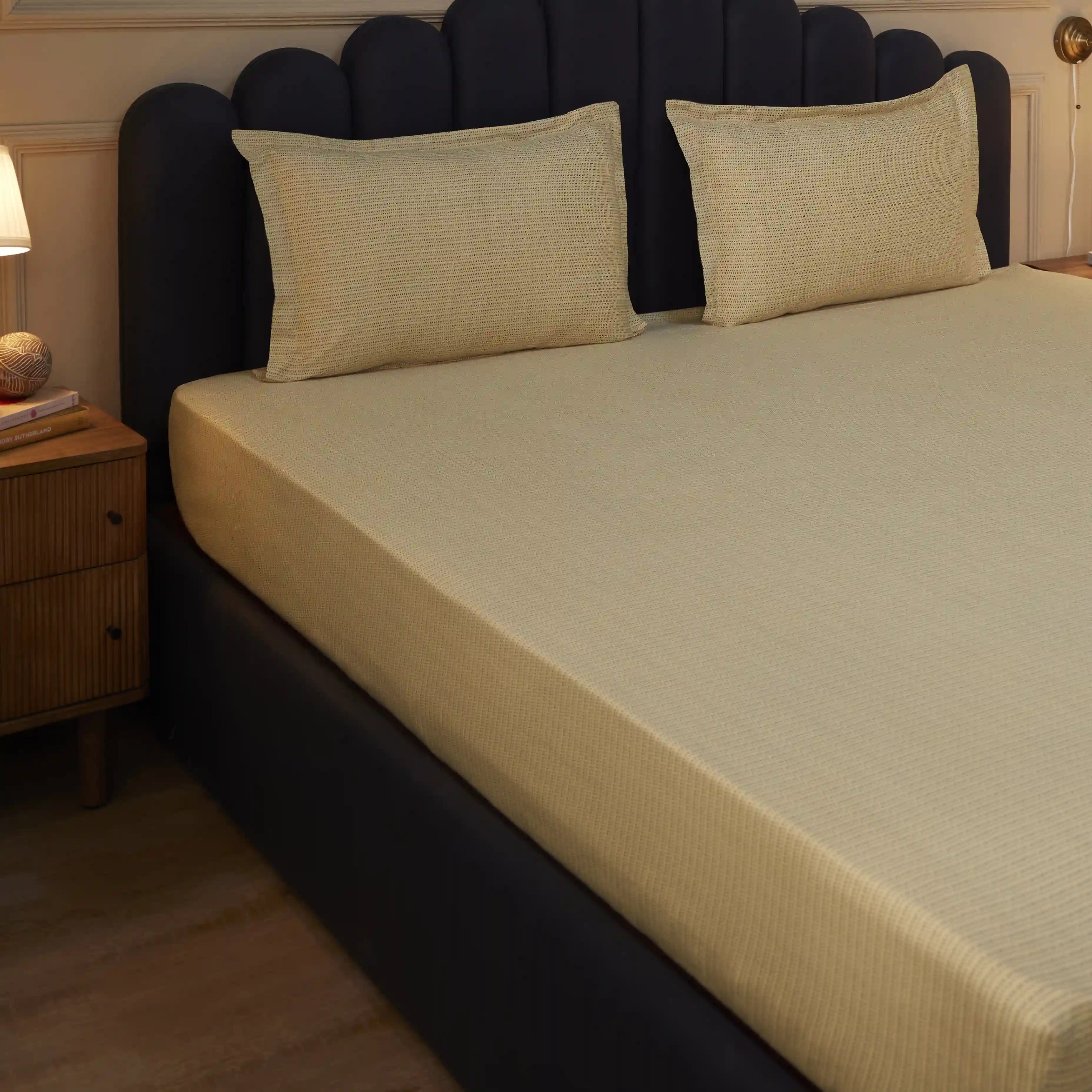 Yutori 100% Cotton Super King Bedsheet Set Nude / Super King