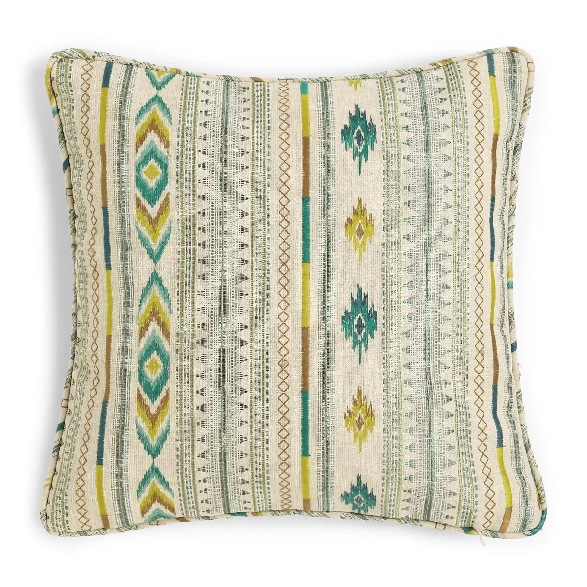 Espricia Woven Cushion Cover | Tribal Loom Turquoise / Cushion Cover (41cm x 41cm)