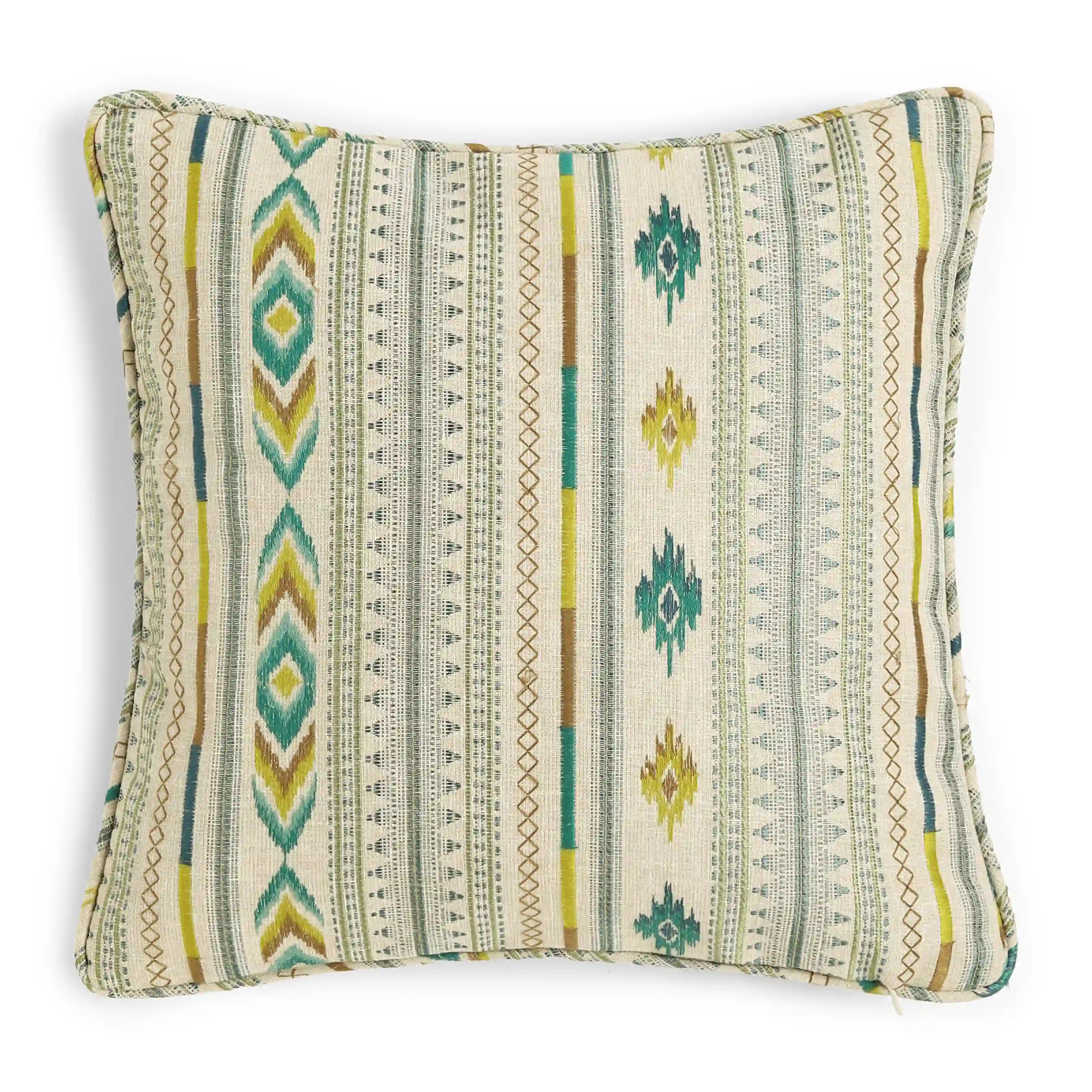 Espricia Woven Cushion Cover | Tribal Loom Turquoise / Cushion Cover (41cm x 41cm)