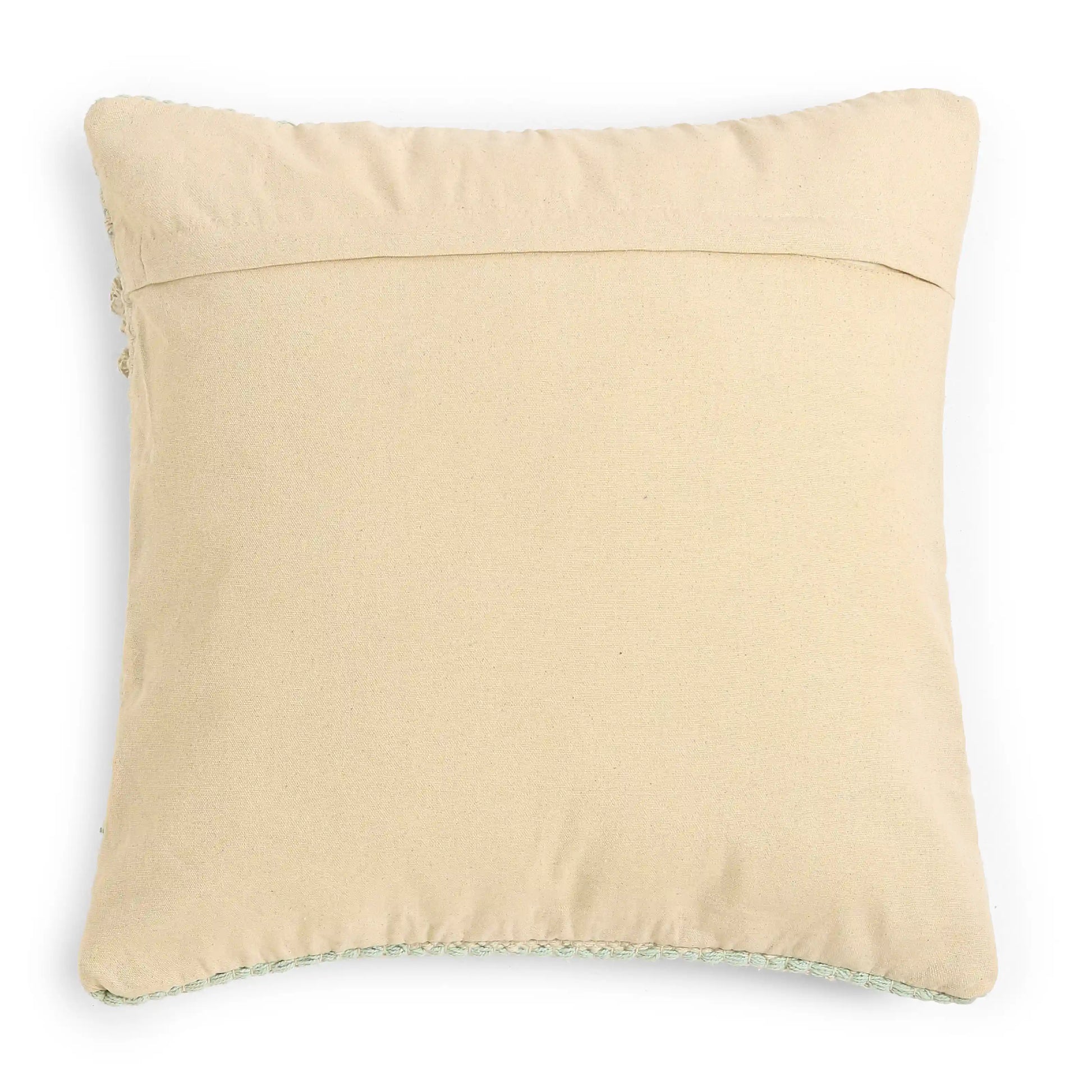 Vissencia 100% Cotton Woven Cushion Cover | Earthy Hues Ice Grey / Cushion Cover (41cm x 41cm)