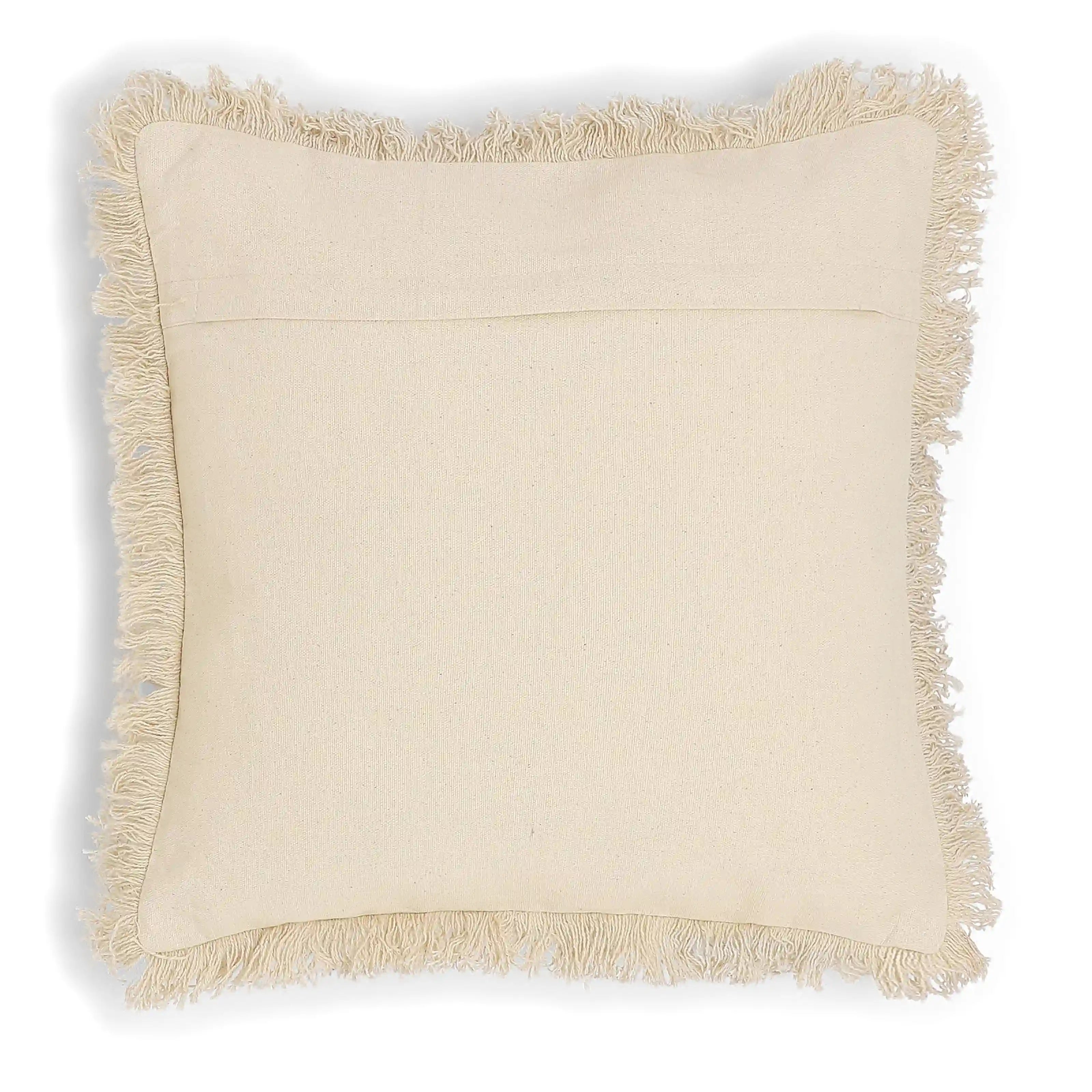 Vissencia 100% Cotton Printed Cushion Cover | Nomadic Tales Black / Cushion Cover (41cm x 41cm)