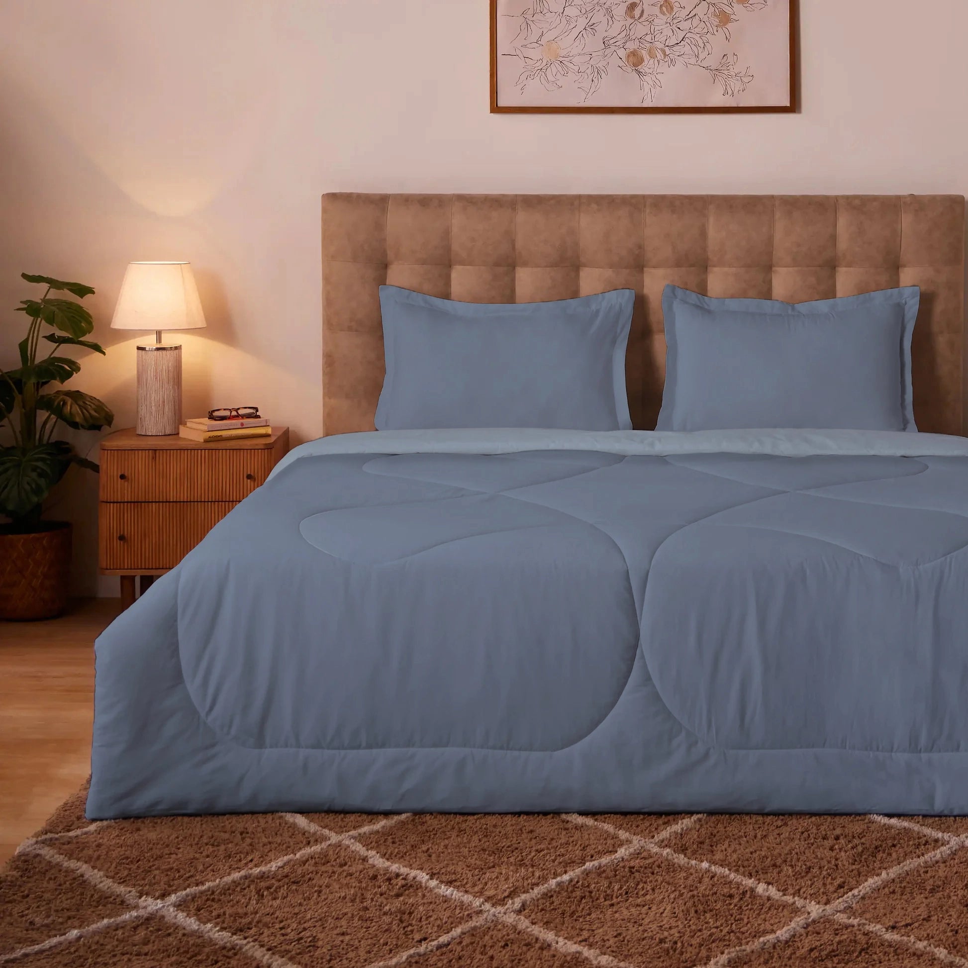 Plumelle | All Season 150 GSM Reversible Comforter - Infinity Blue Infinity Blue / King