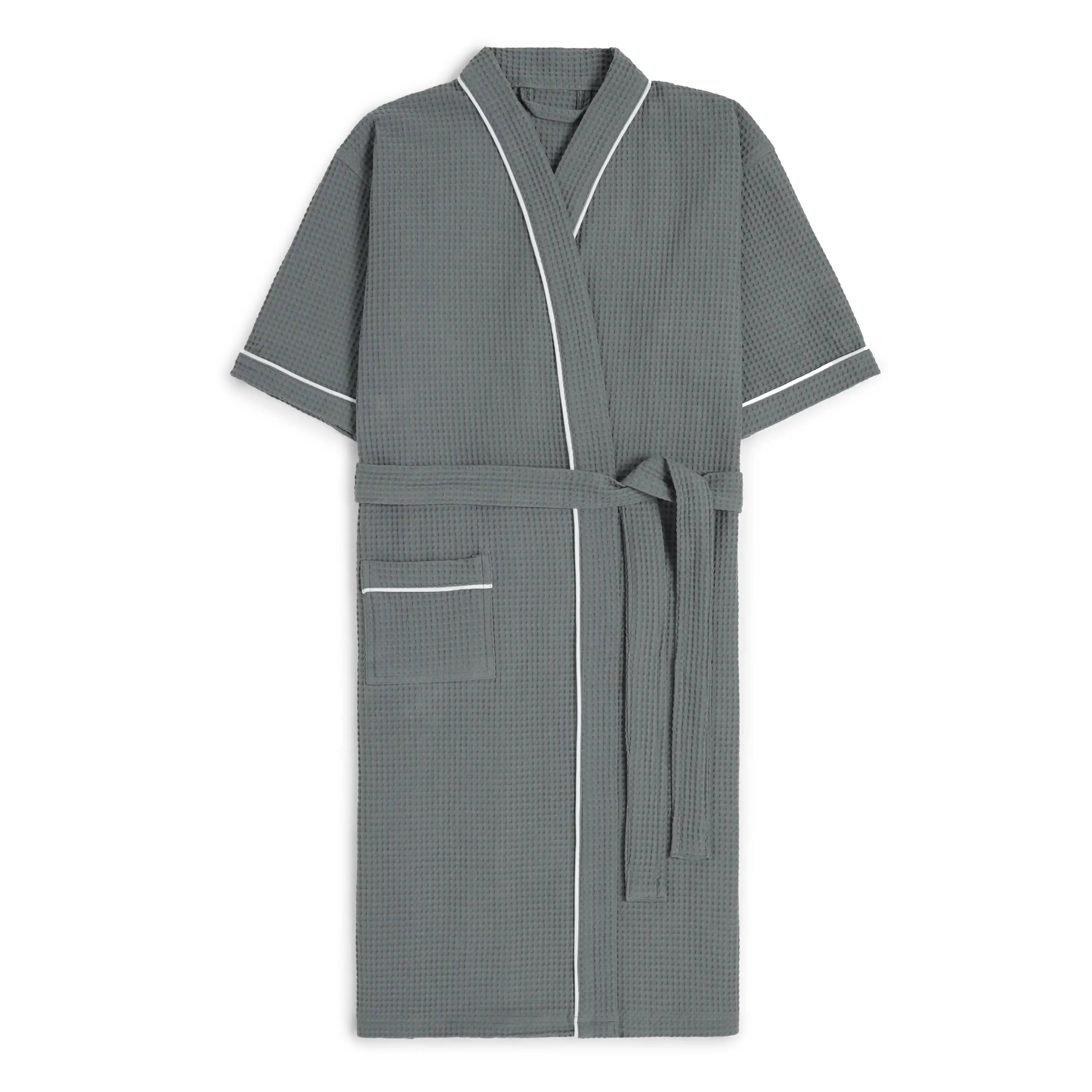 Pelushe 100% Cotton Bathrobe Grey / Medium