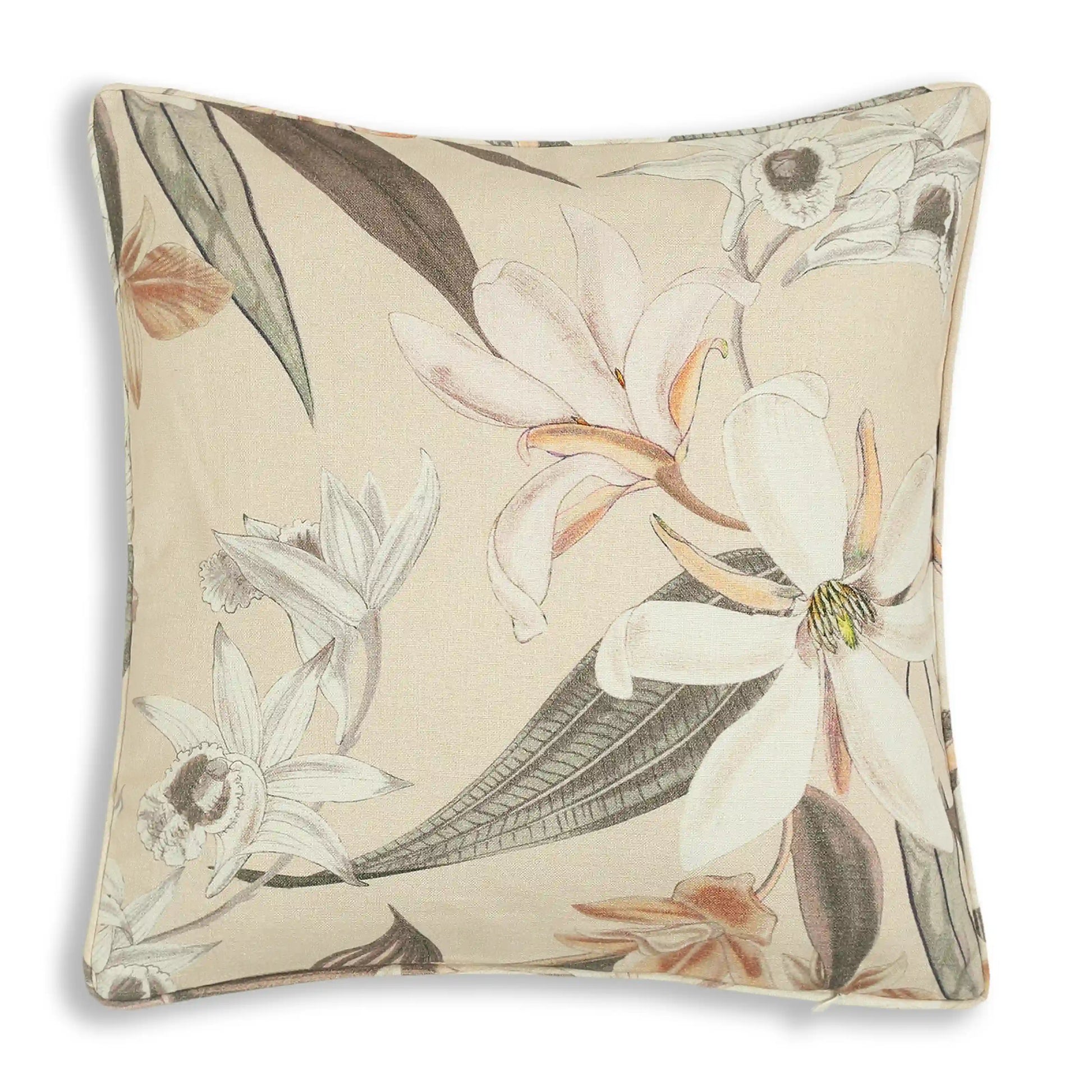 Espricia Printed Cushion Cover | Botanic Hues Sepia / Cushion Cover (41cm x 41cm)