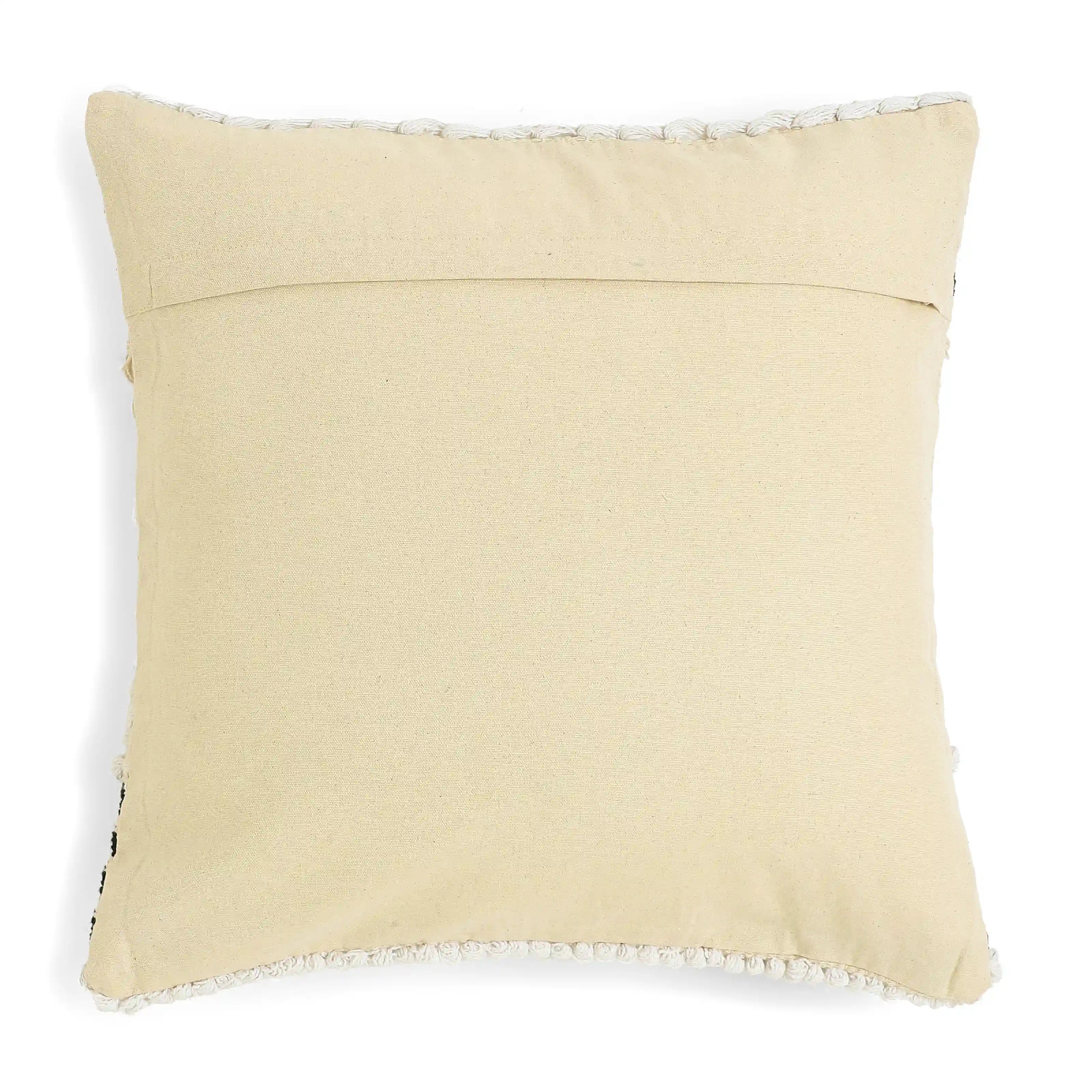 Vissencia 100% Cotton Woven Cushion Cover | Boho Bliss Midnight / Cushion Cover (41cm x 41cm)