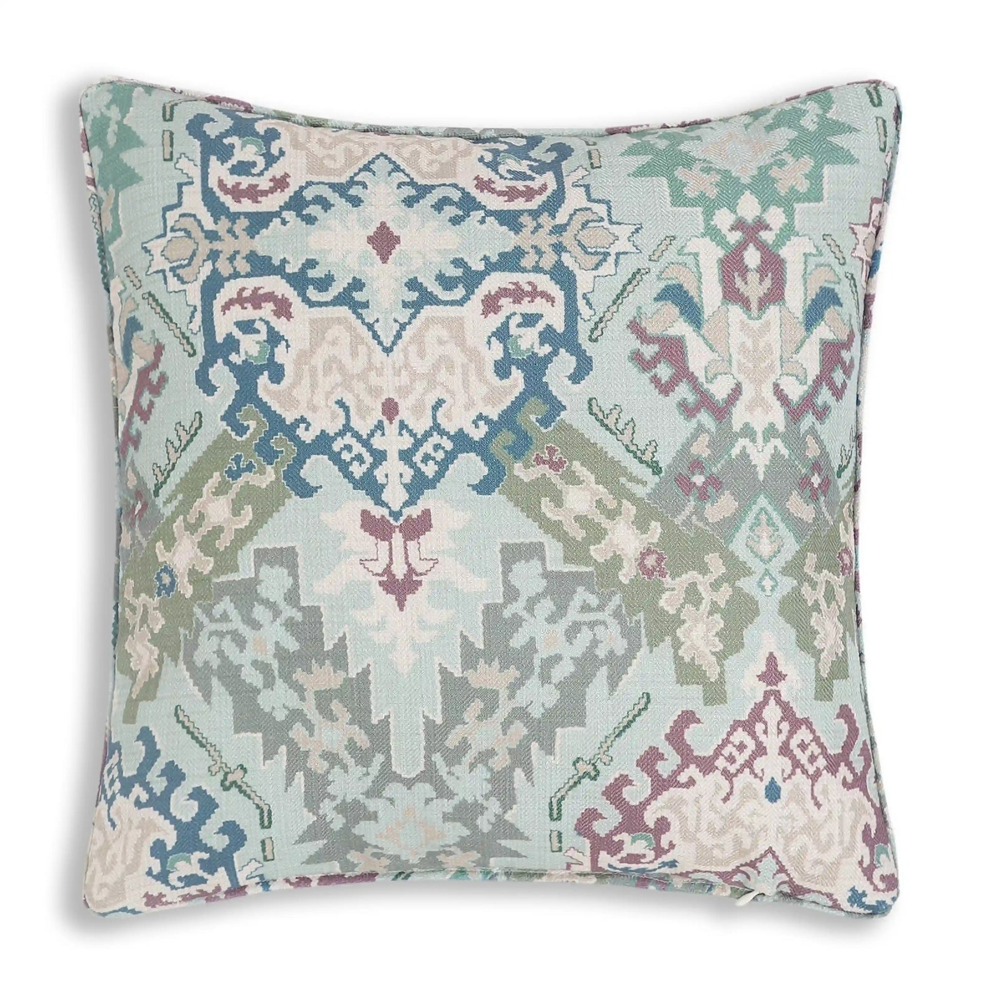 Espricia Printed Cushion Cover | Indian Regal Ocean Breeze / Cushion Cover (51cm x 51cm)