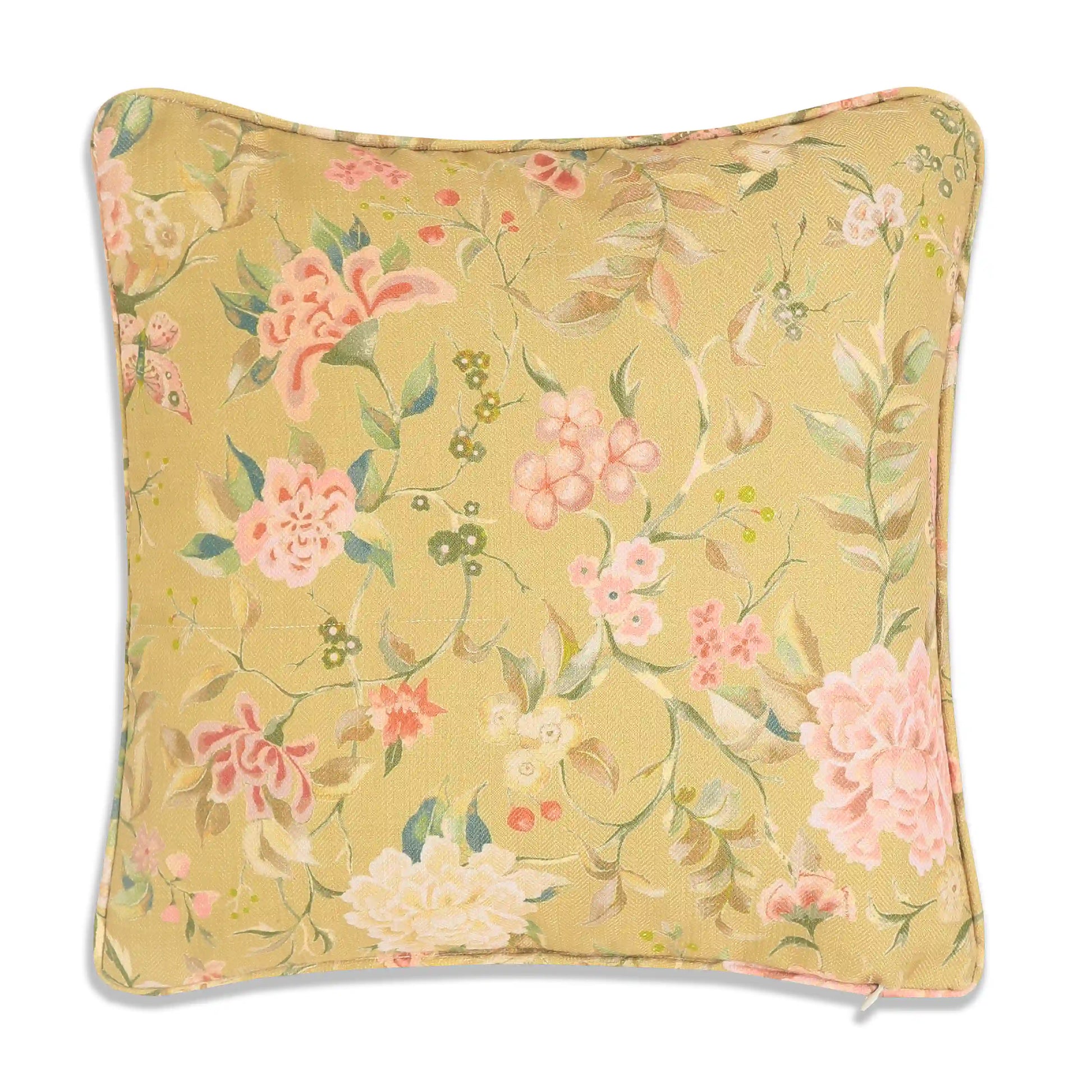 Espricia Printed Cushion Cover | Gardenia Warm Amber / Cushion Cover (51cm x 51cm)