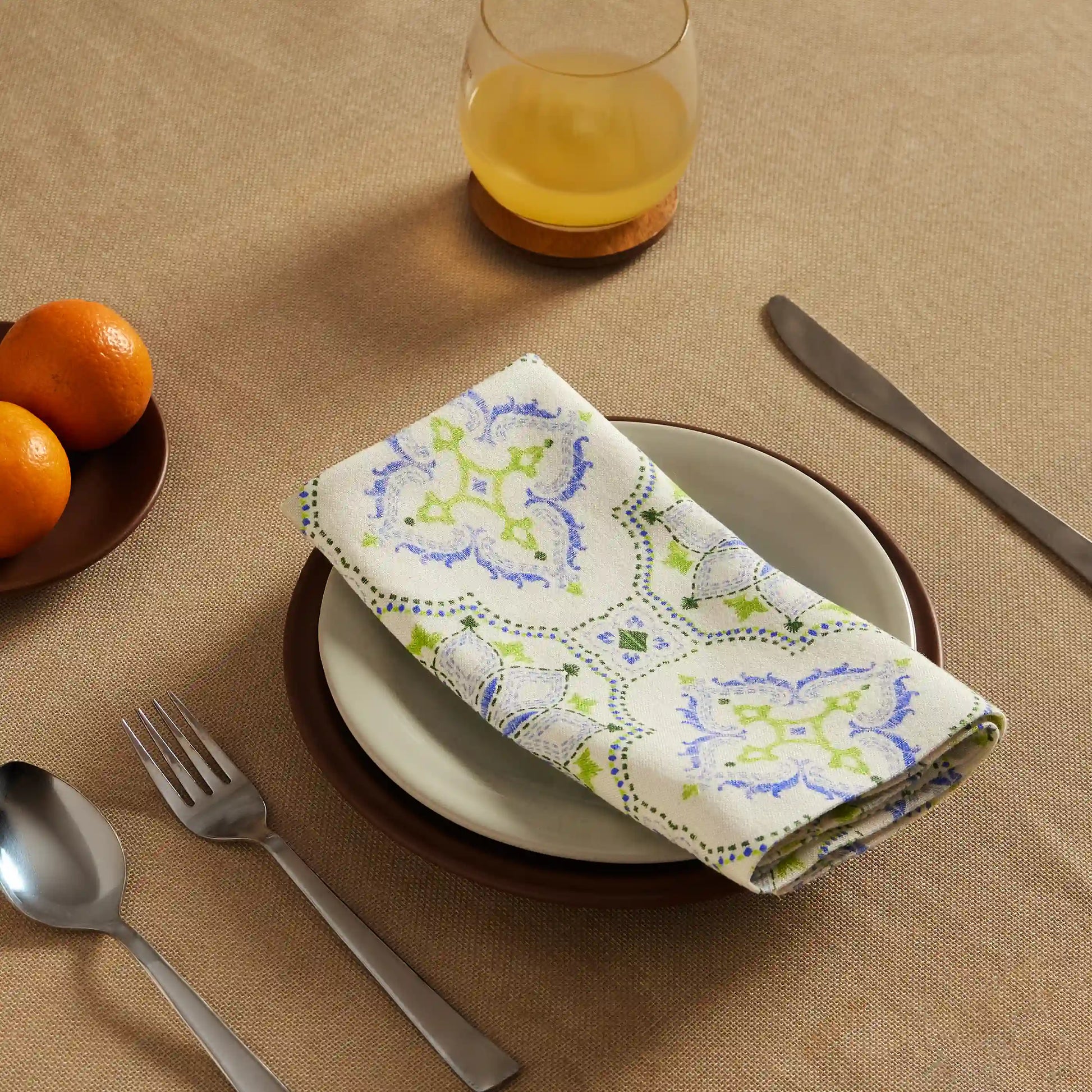Nonna's Home 100% Cotton Table Napkin Set Bespoke Blooms / Pack of 4