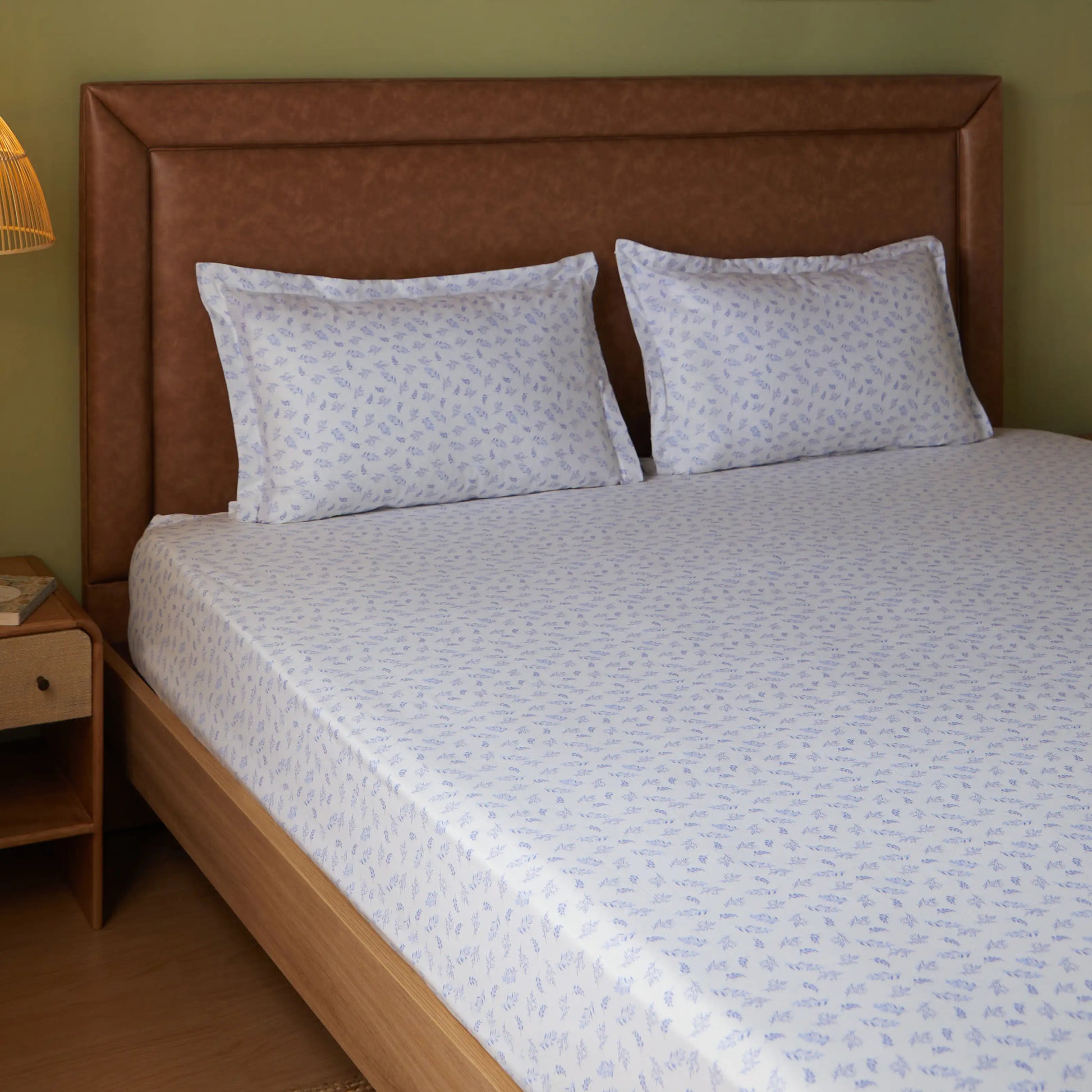 Bloomshire Classic 100% Cotton Fitted Sheet Set Purple / King