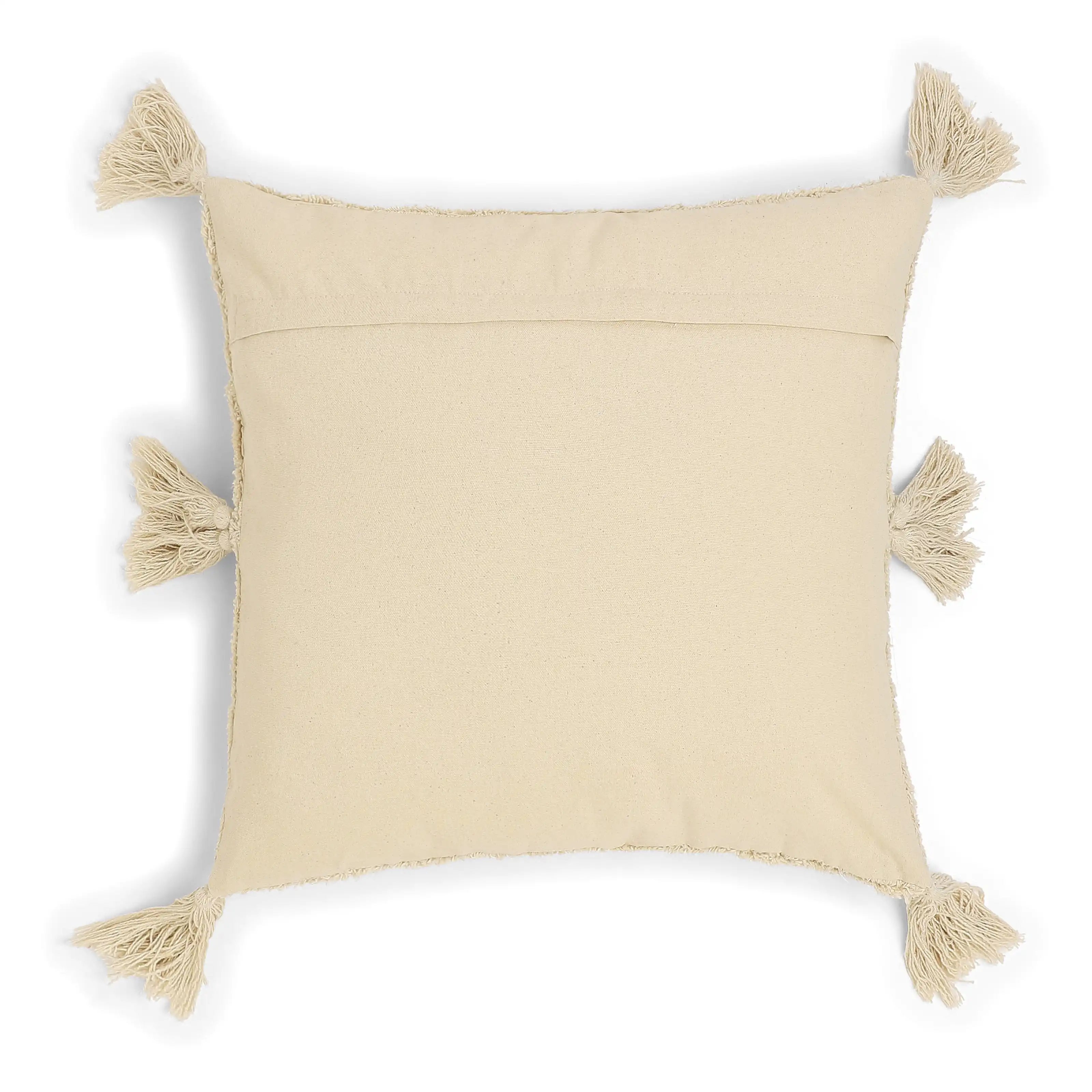Vissencia 100% Cotton Tufted Cushion Cover | Pattern Play Vanilla Sky / Cushion Cover (41cm x 41cm)
