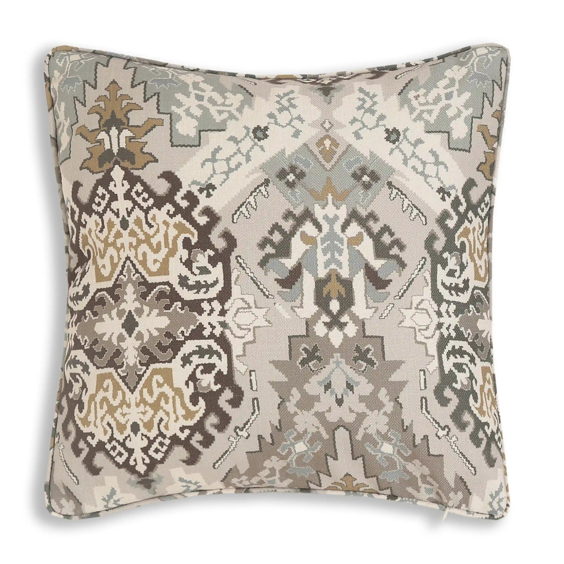 Espricia Printed Cushion Cover | Indian Regal Earthy Bliss / Cushion Cover (41cm x 41cm)