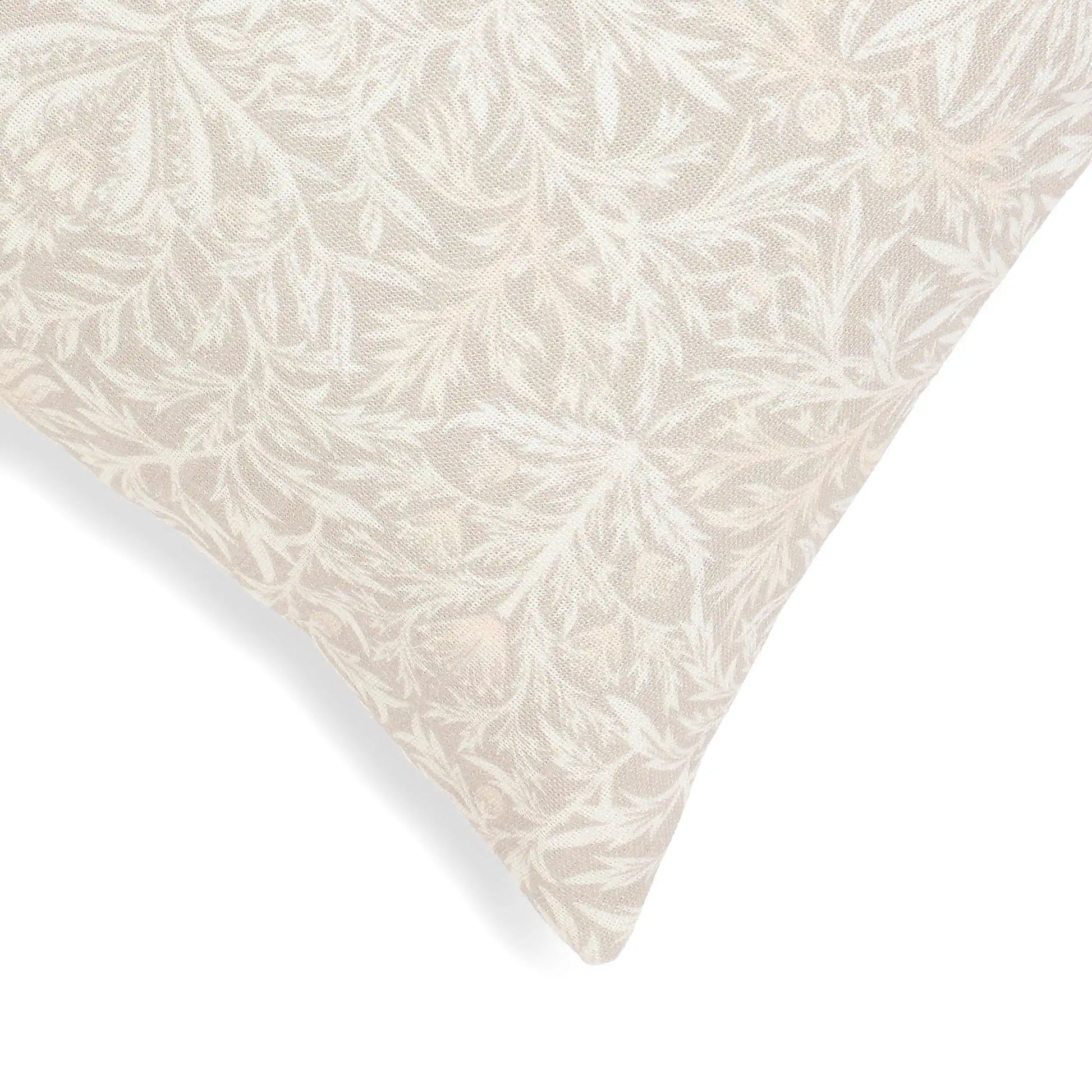 Vissencia Printed Cushion Cover | Floral Fresco Biscotti / Cushion Cover (51cm x 51cm)