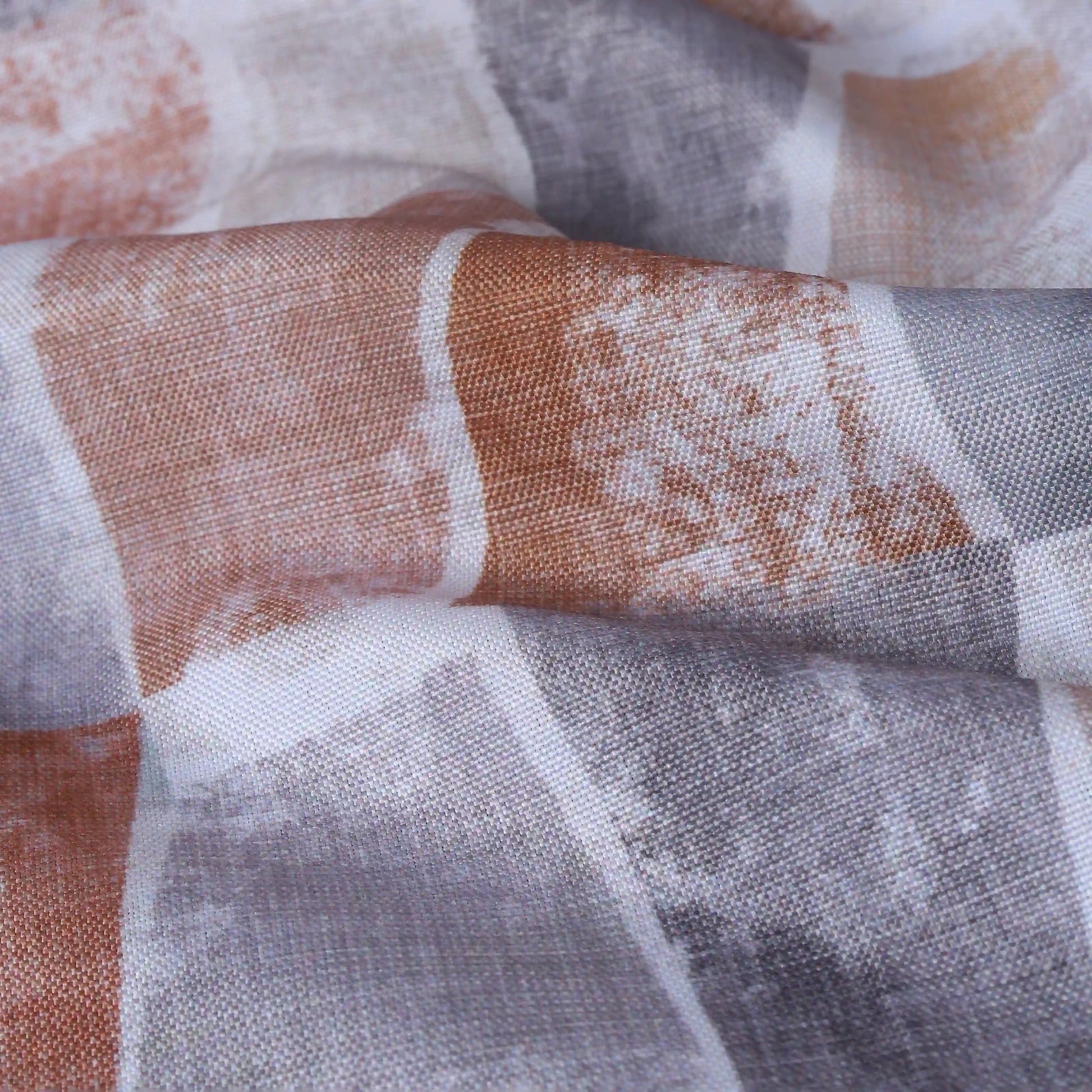 Chippa Lane Set Of 2 Printed Readymade Curtains | Brickscapes Hazel / Door (7ft X 4.4ft)