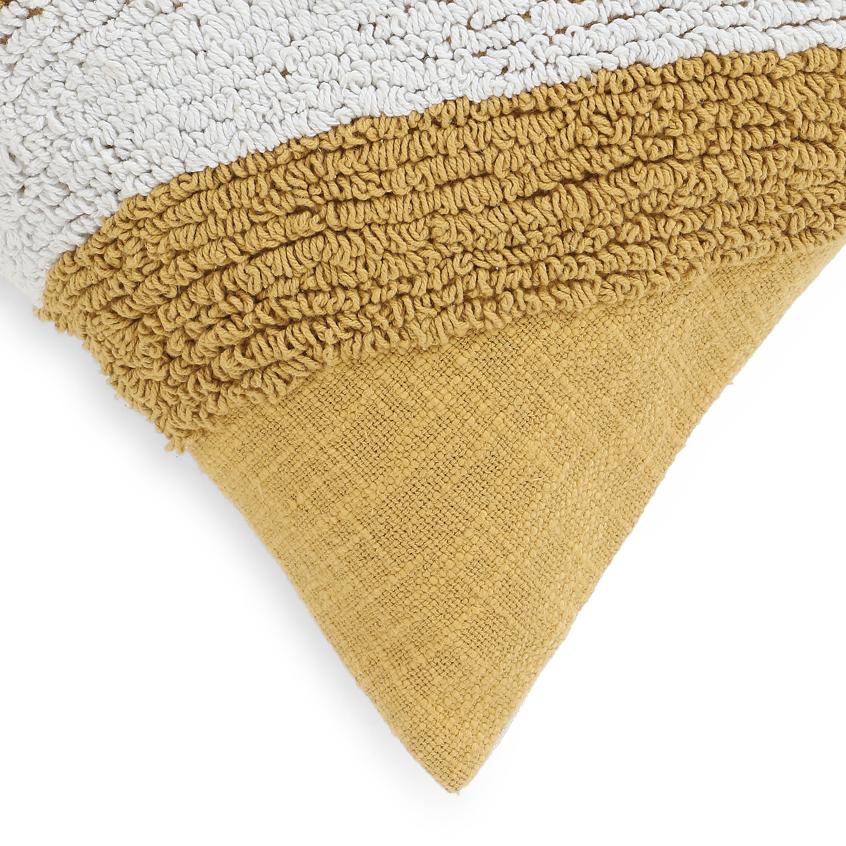 Espricia 100% Cotton Cushion Cover | Mustard (Abstract)