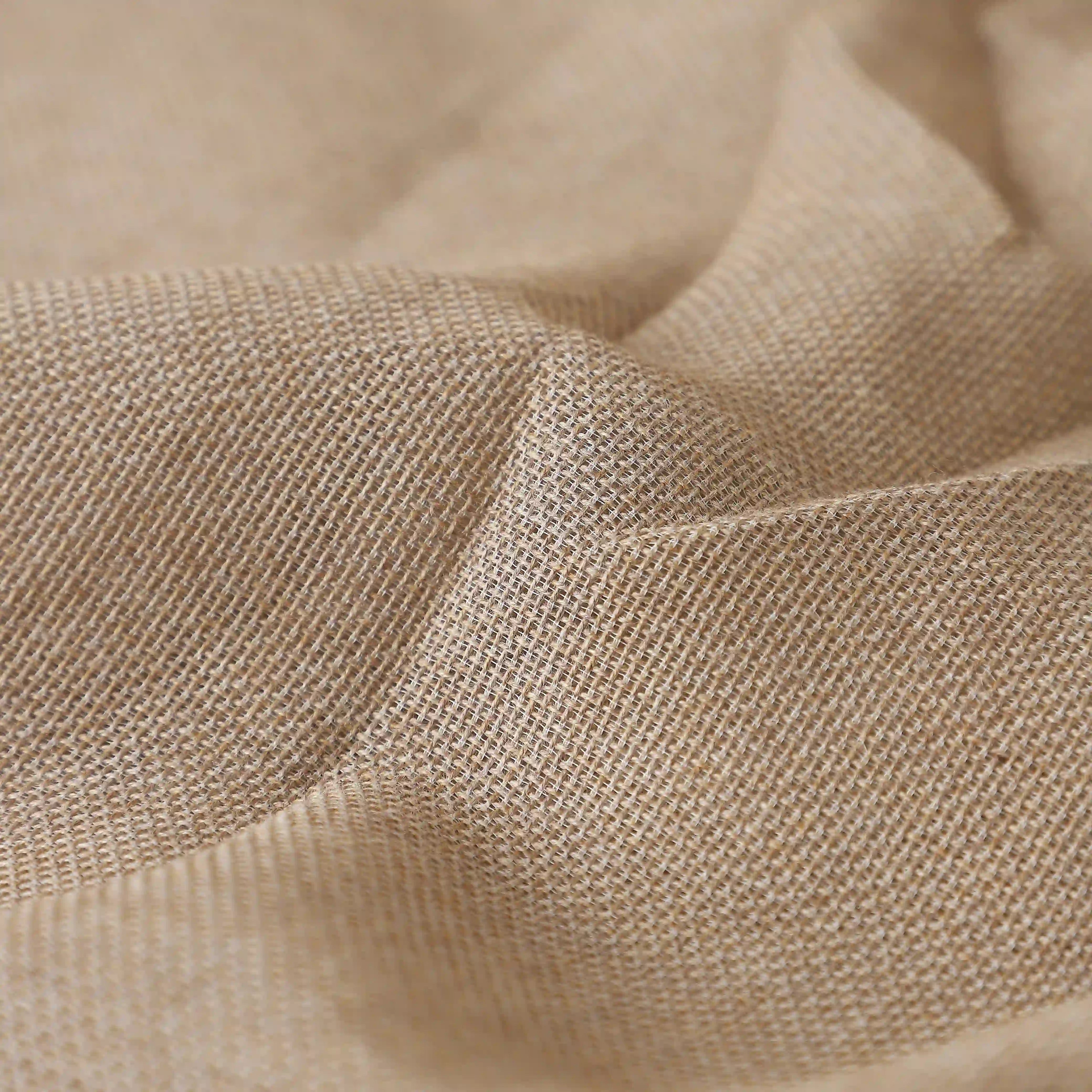 Velina Set Of 2 Sheer Readymade Curtains | 
Sand & Shadow Mink / Door (7ft X 4.4ft)